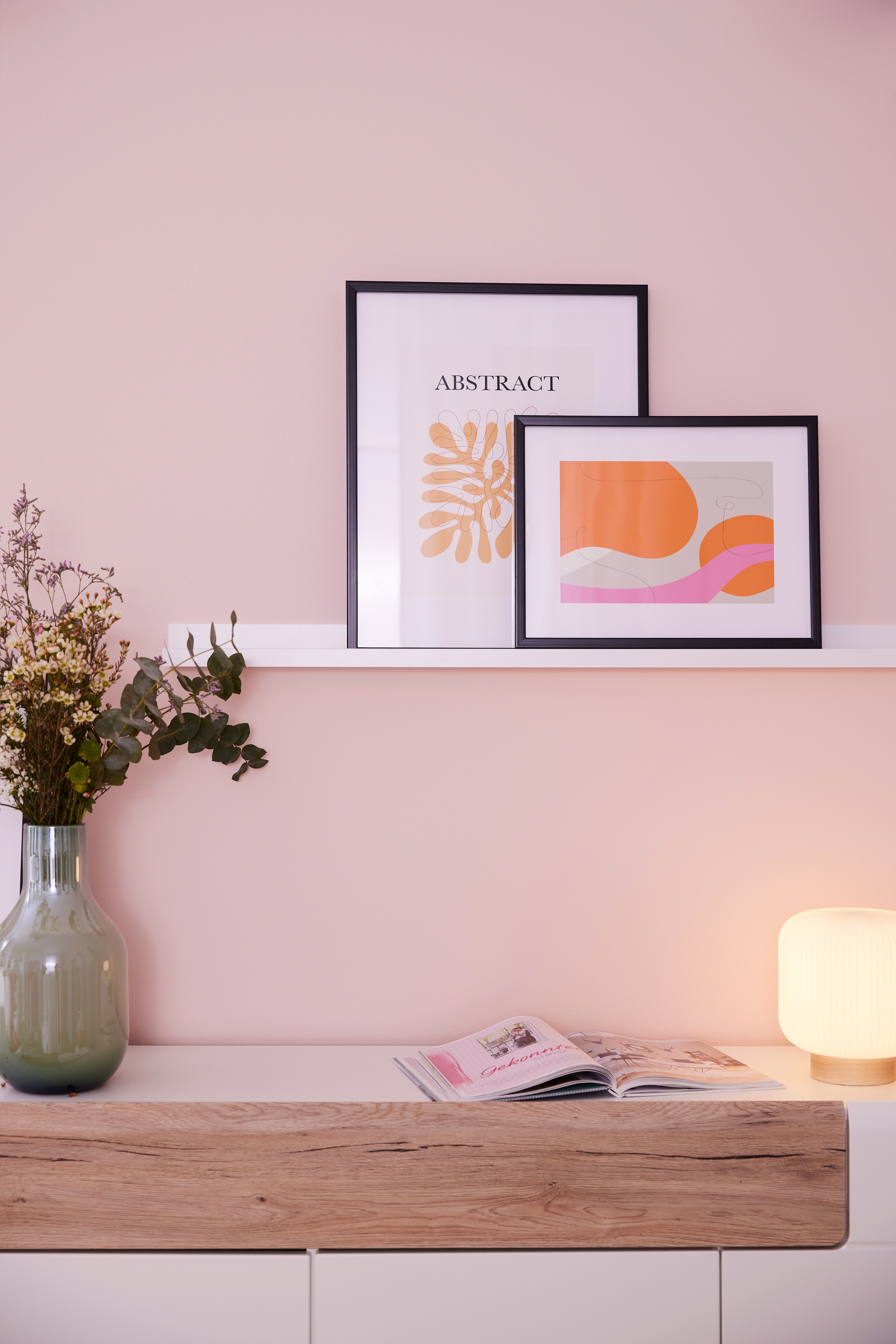 queence Bild »Abstract«, (1 St.), HD Premium Poster-Druck inkl. Holzrahmen