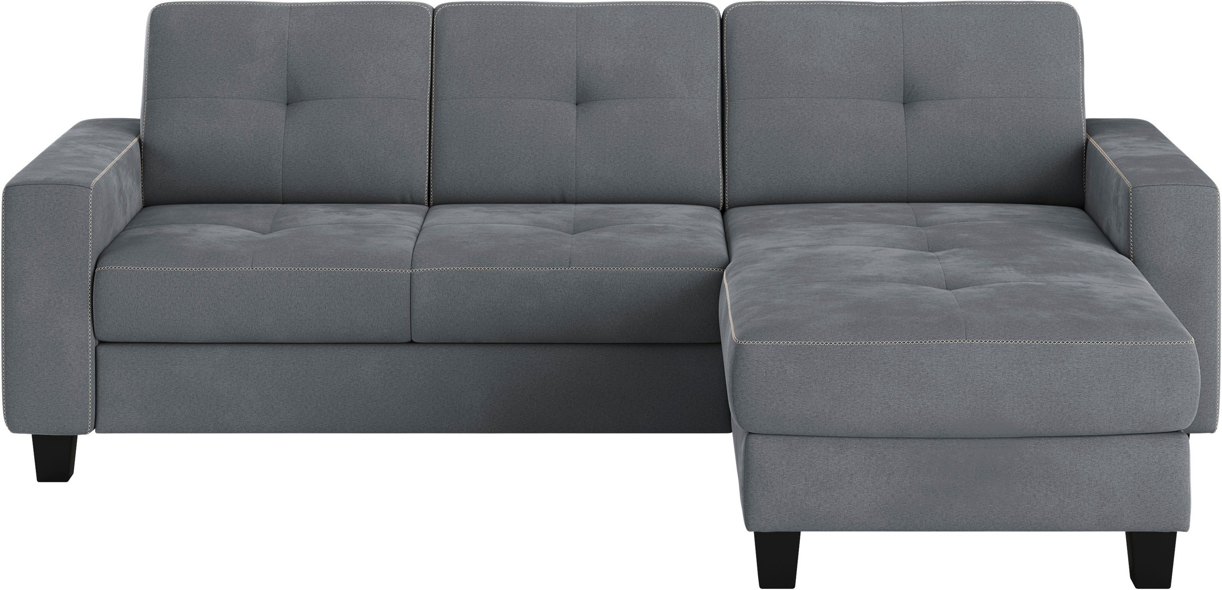 Places of Style Ecksofa »Varese L-Form«, wahlweise mit Bettfunktion und Bet günstig online kaufen