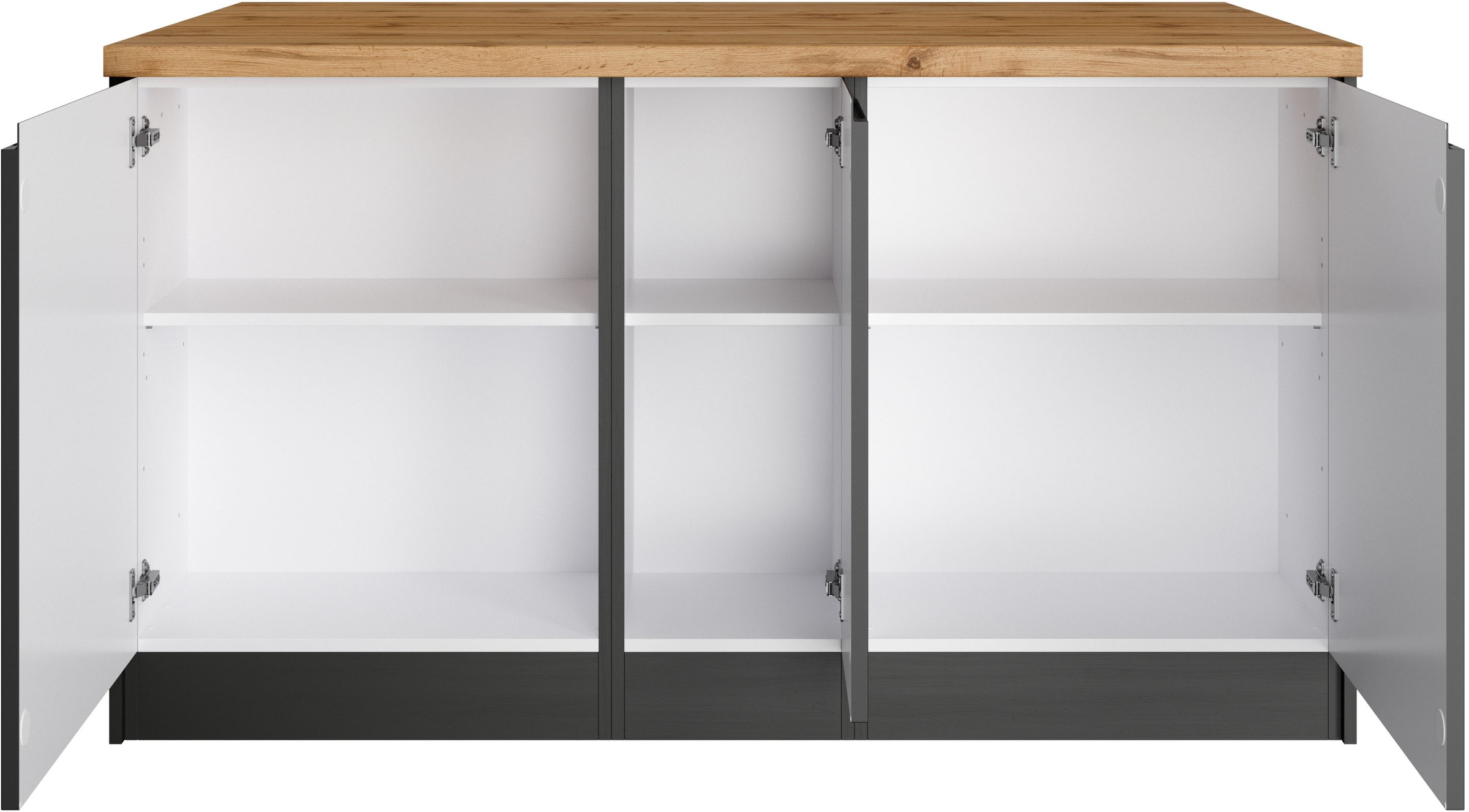 KOCHSTATION Kücheninsel »KS-Bruneck, Breite 153 cm«, MDF-Fronten, Arbeitsplatte 38mm stark