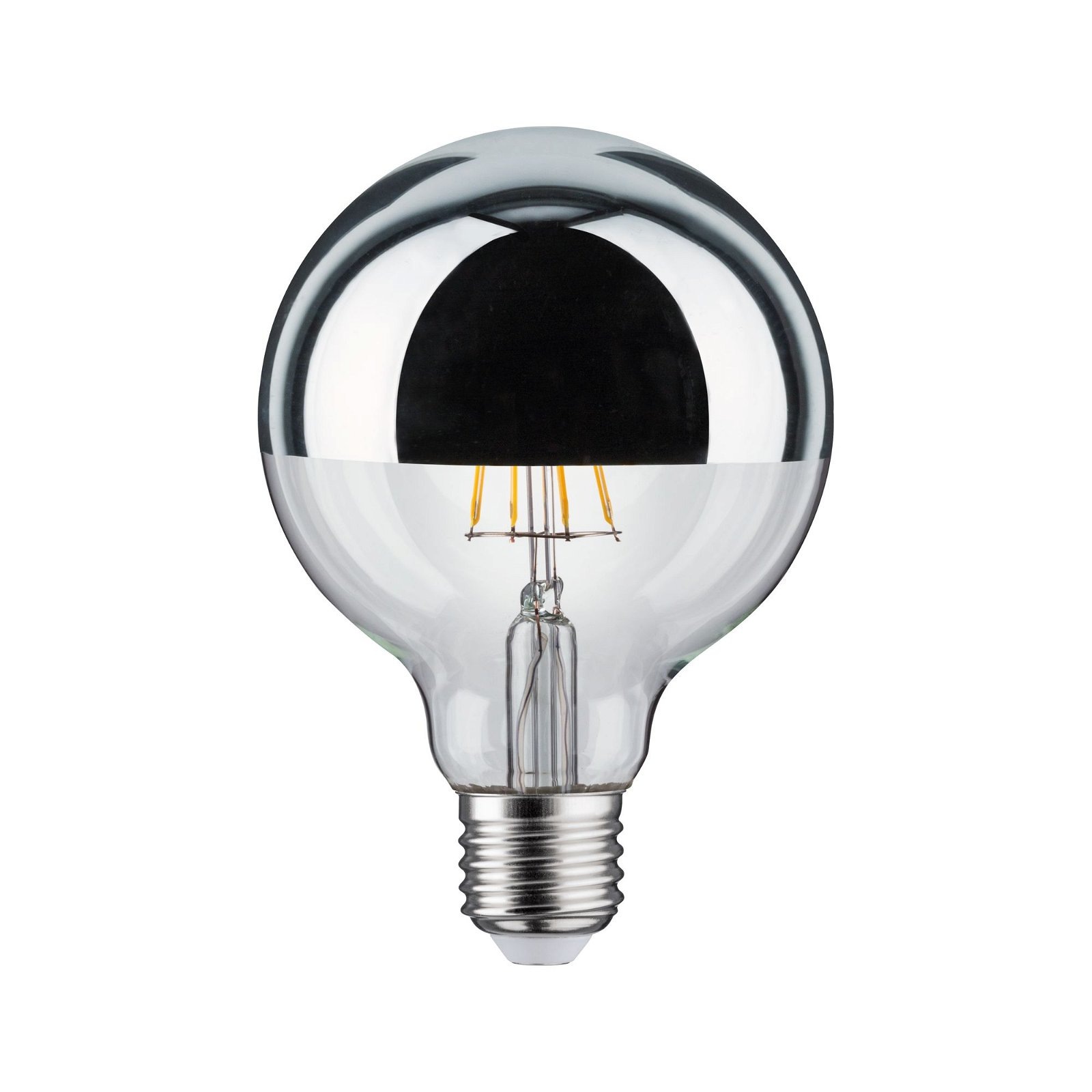 Paulmann LED-Leuchtmittel »230V Globe G95 600lm 6,5W 2700K Silber«, 1 St., Warmweiß