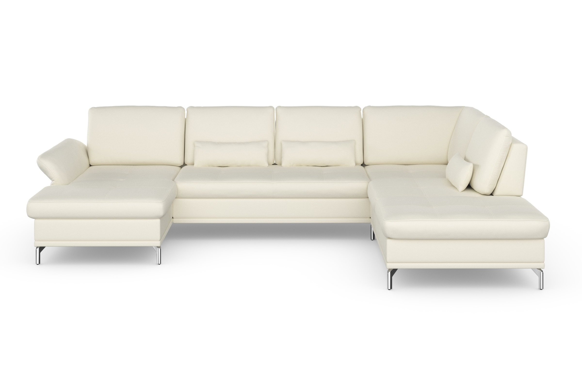 Home affaire Wohnlandschaft »Palm Beach U-Form« Federkern, mit Sitztiefenve günstig online kaufen