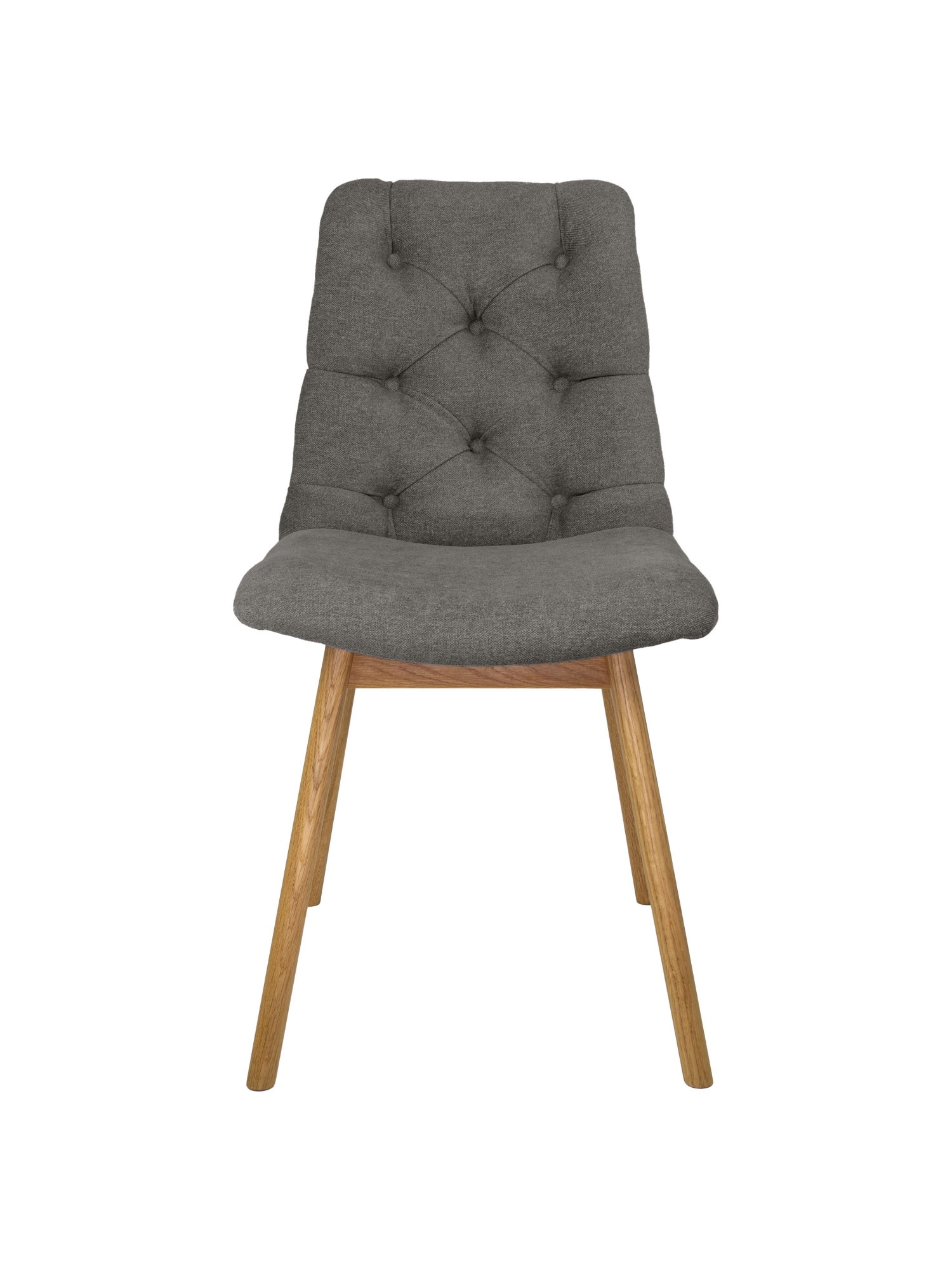 andas 4-Fußstuhl »Ramon«, (Set), 2 St., Chenille, mit Massivholzbeinen, verschiedene Stoffe und Farben