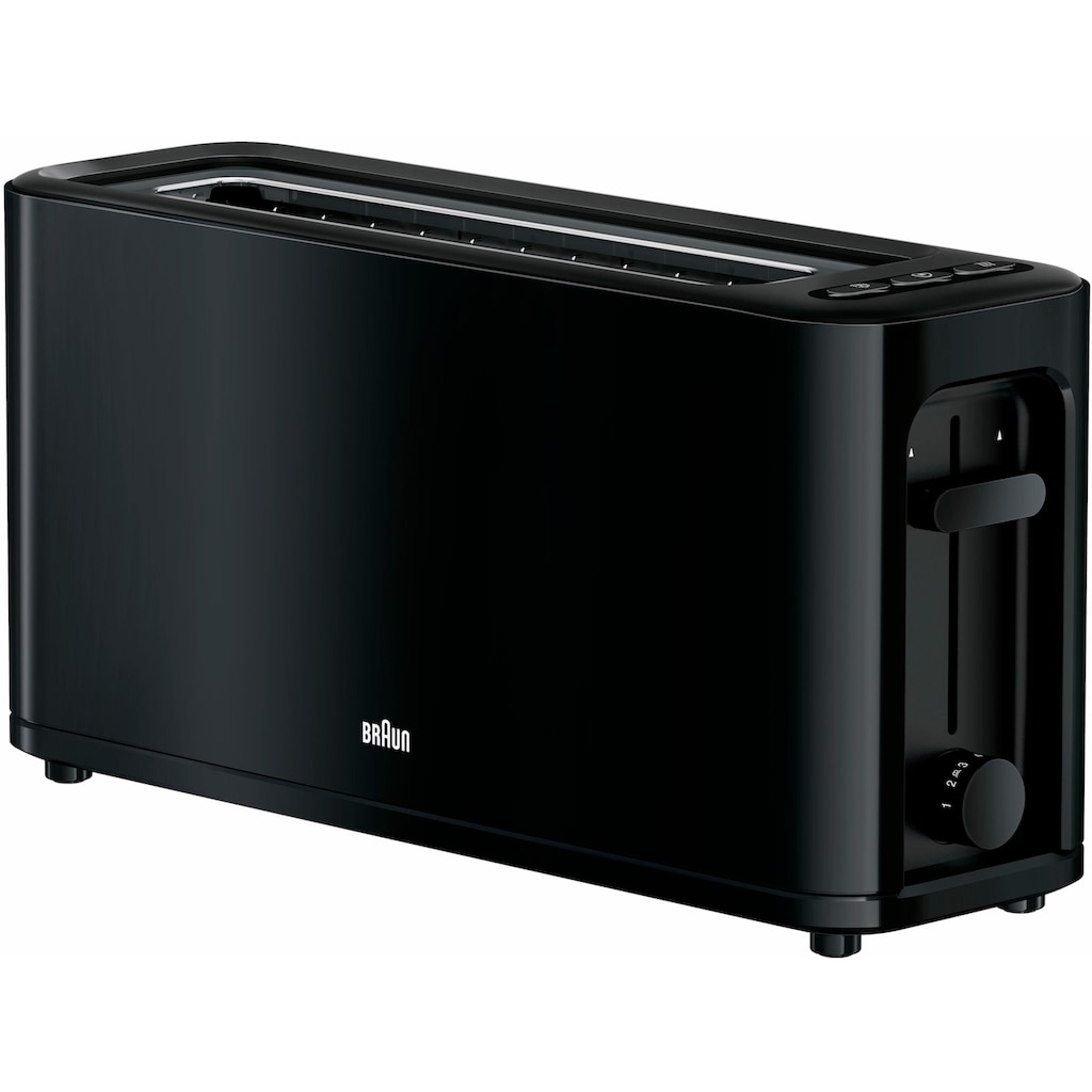 Braun Toaster »HT 3110 BK«, 1 langer Schlitz, für 2 Scheiben, 1000 W