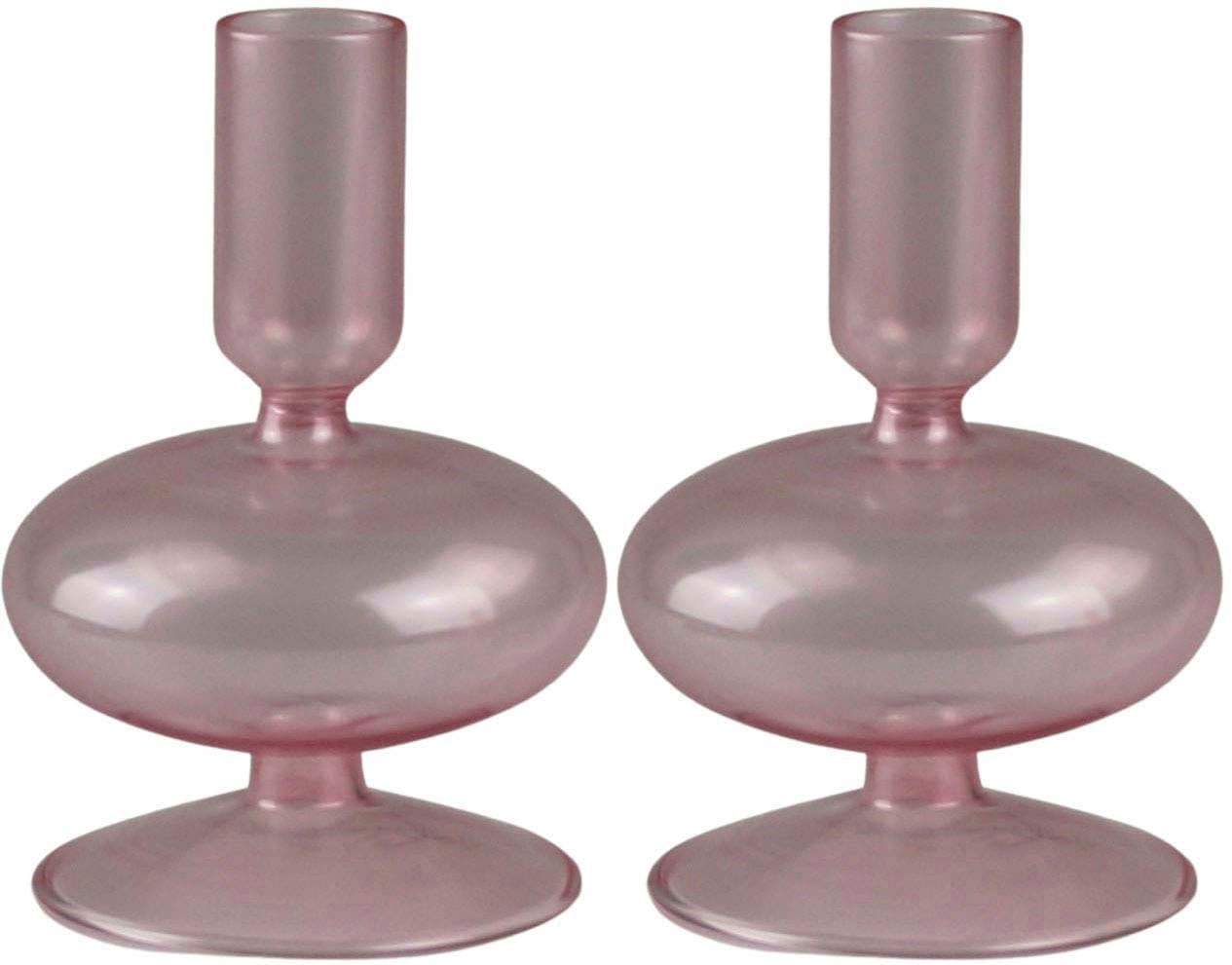 St.), Glas, Höhe cm, (Set, ca. 2 AM kaufen kunstvollen Stabkerzenhalter mit online »Kerzenhalter Design Kerzenständer Dekoobjekt 13 aus Ausbuchtungen«,
