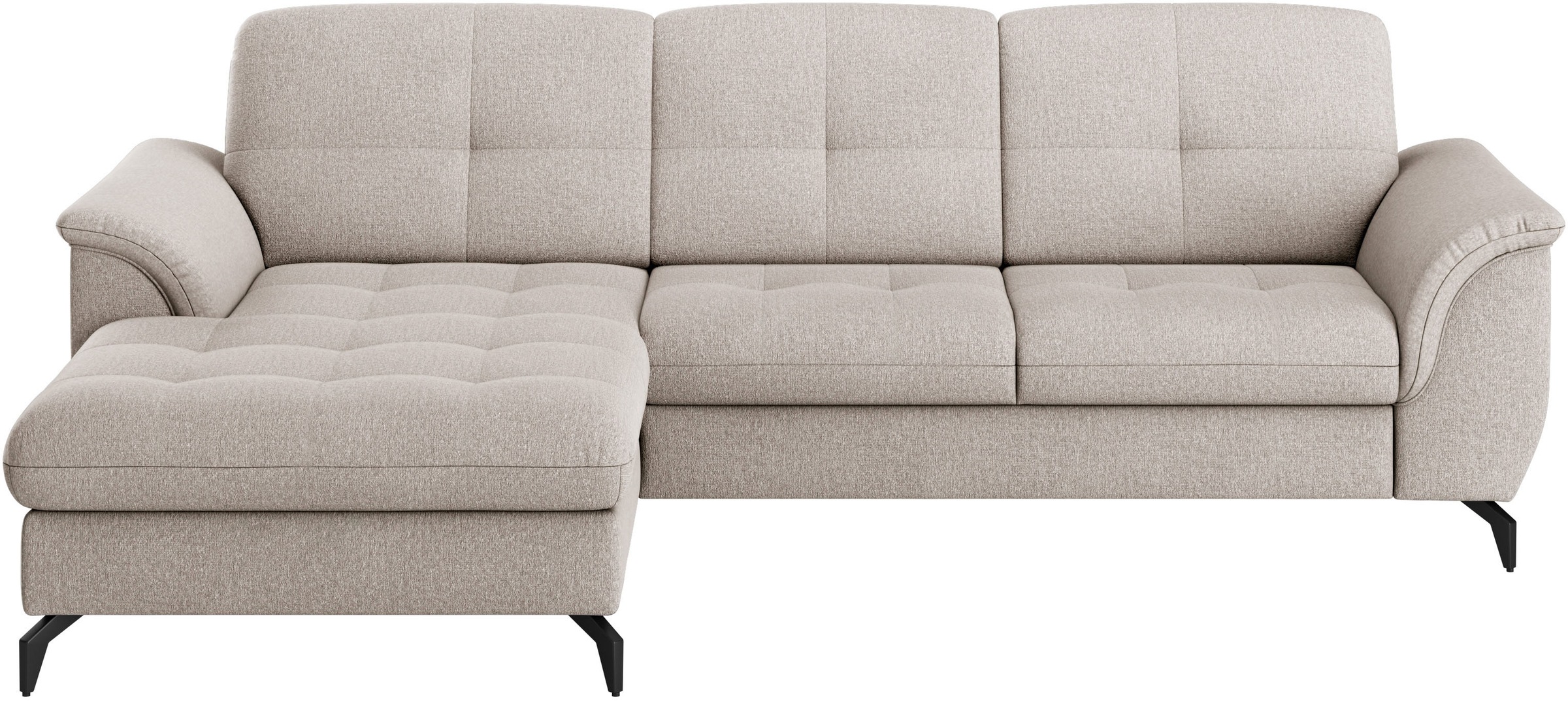 sit&more Ecksofa »Zora L-Form«, wahlweise mit Bettfunktion und Bettkasten