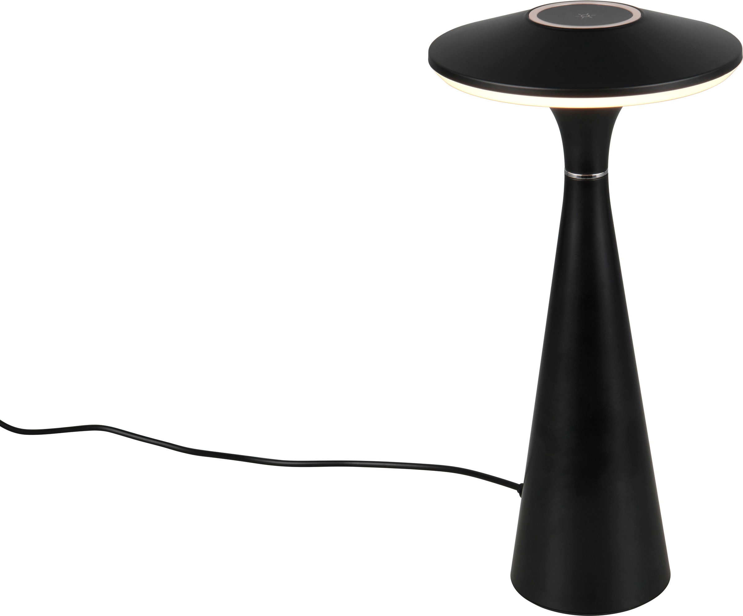 REALITY Leuchten LED Tischleuchte »TORREZ«, 1 flammig, Leuchtmittel LED-Board | LED fest integriert, in-Outdoor Akku Tischlampe mit USB-C, dimmbar, Lichtfarbe einstellbar