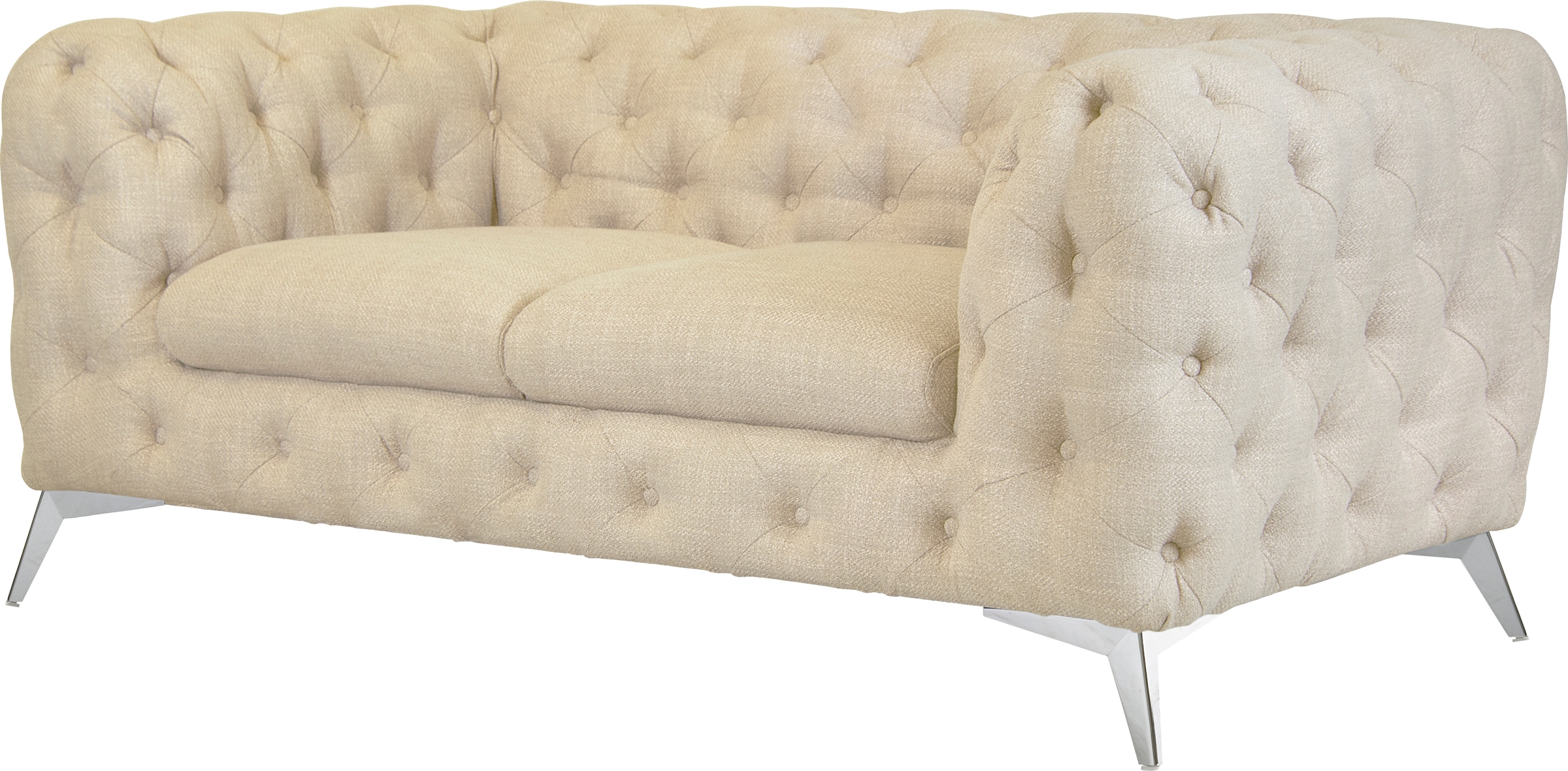 Home affaire Chesterfield-Sofa »Glynis« aufwändige Knopfheftung, moderne Chesterfield Optik, Fußfarbe wählbar