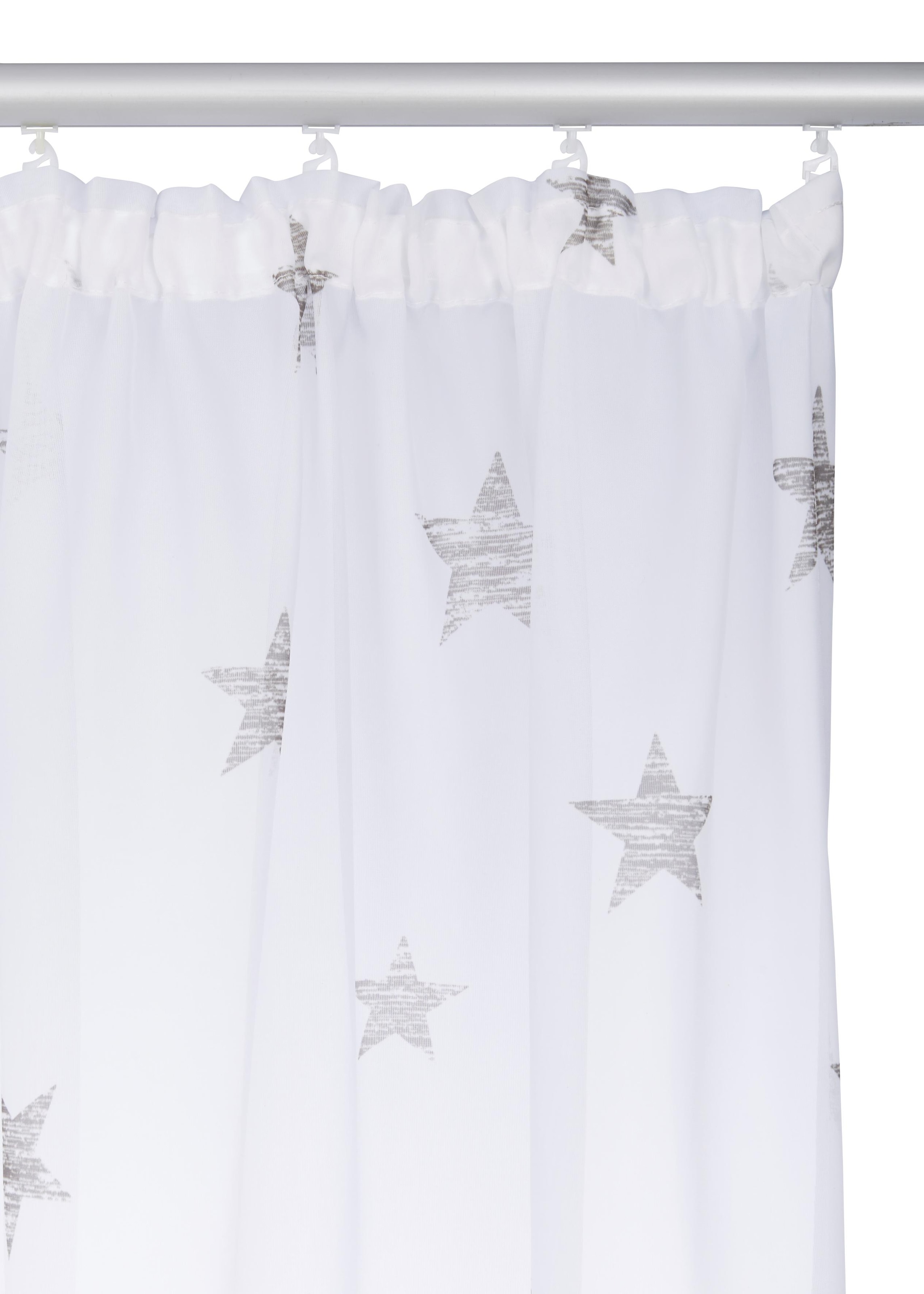 my home Gardine »Stern«, (1 Polyester Voile, St.), online Transparent, kaufen