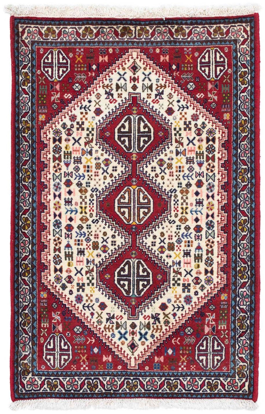 morgenland Wollteppich »Abadeh Medaillon 122 x 75 cm«, rechteckig, 10 mm Hö günstig online kaufen