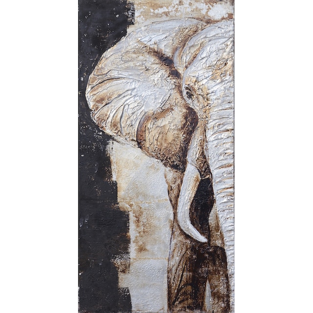 Bönninghoff Ölbild »Ölgemälde, Elefant«, (1 St.), handgefertigt auf  Rechnung kaufen