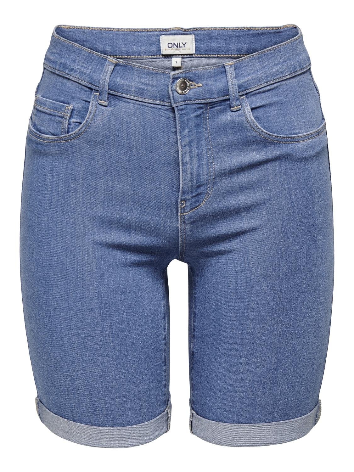 ONLY Jeansshorts »ONLRAIN LIFE MID LONG DNM SHORTS NOOS«