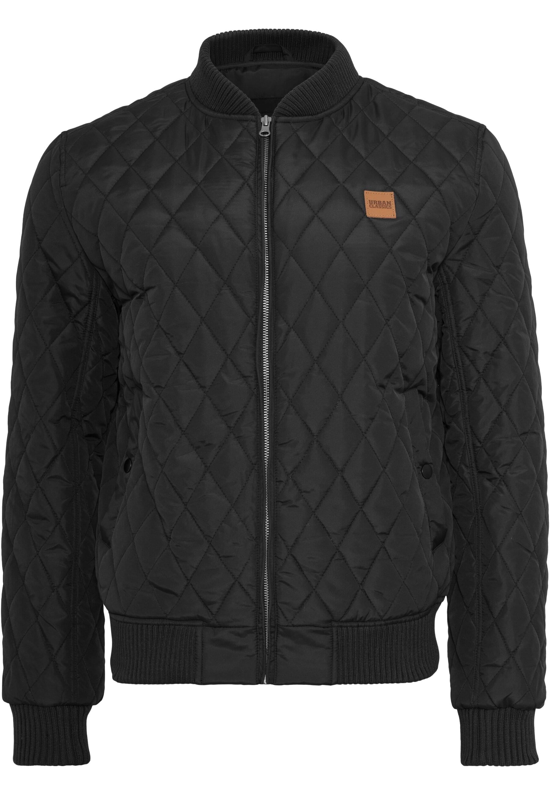 URBAN CLASSICS Allwetterjacke »Urban Classics Herren Diamond Quilt Jacket« 1 Stk. tlg. ohne Kapuze