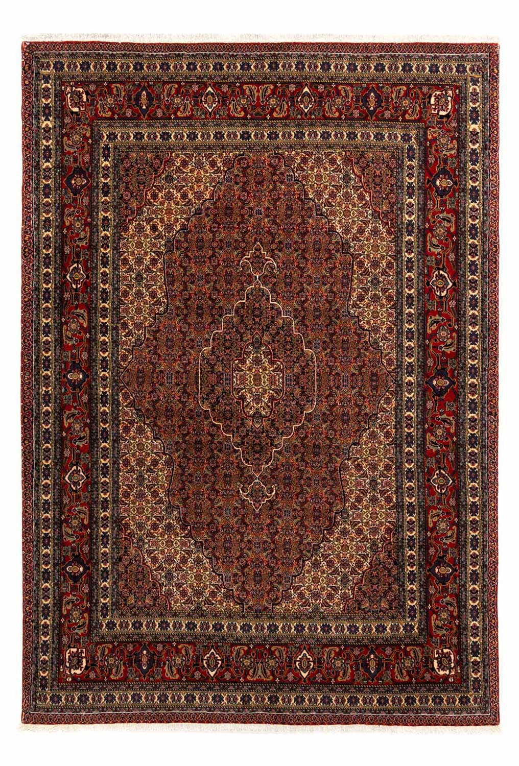 morgenland Wollteppich »Täbriz - 50 Raj Blumenmuster Beige 89 x 60 cm«, rec günstig online kaufen