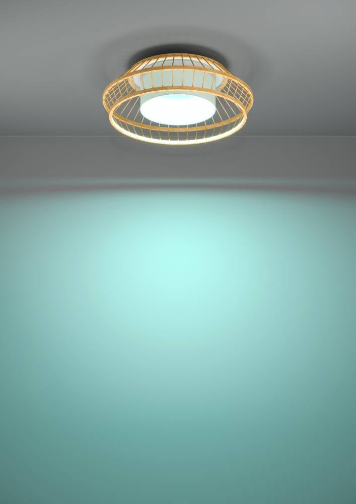 EGLO Deckenleuchte »YUKU-Z«, 1 flammig, Leuchtmittel LED-Modul | LED fest integriert, ZigBee, App und Sprachsteuerung Alexa, RGB, dimmbar, Ø 46 cm