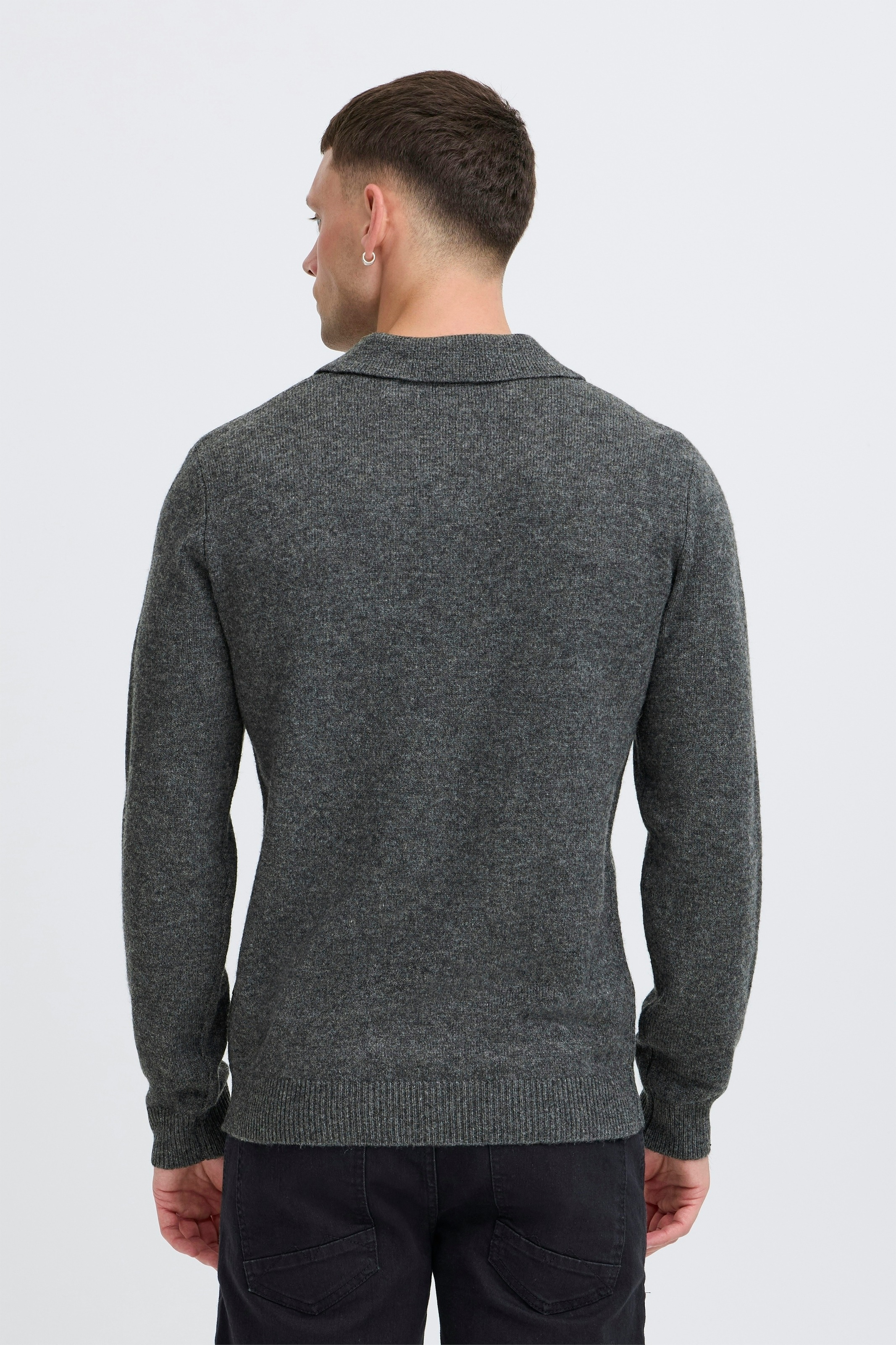 Blend Polokragenpullover »BHBRANKO POLO SPLITN.« aus Wolle und Nylon, Regular Fit, hüftlange Schnittform