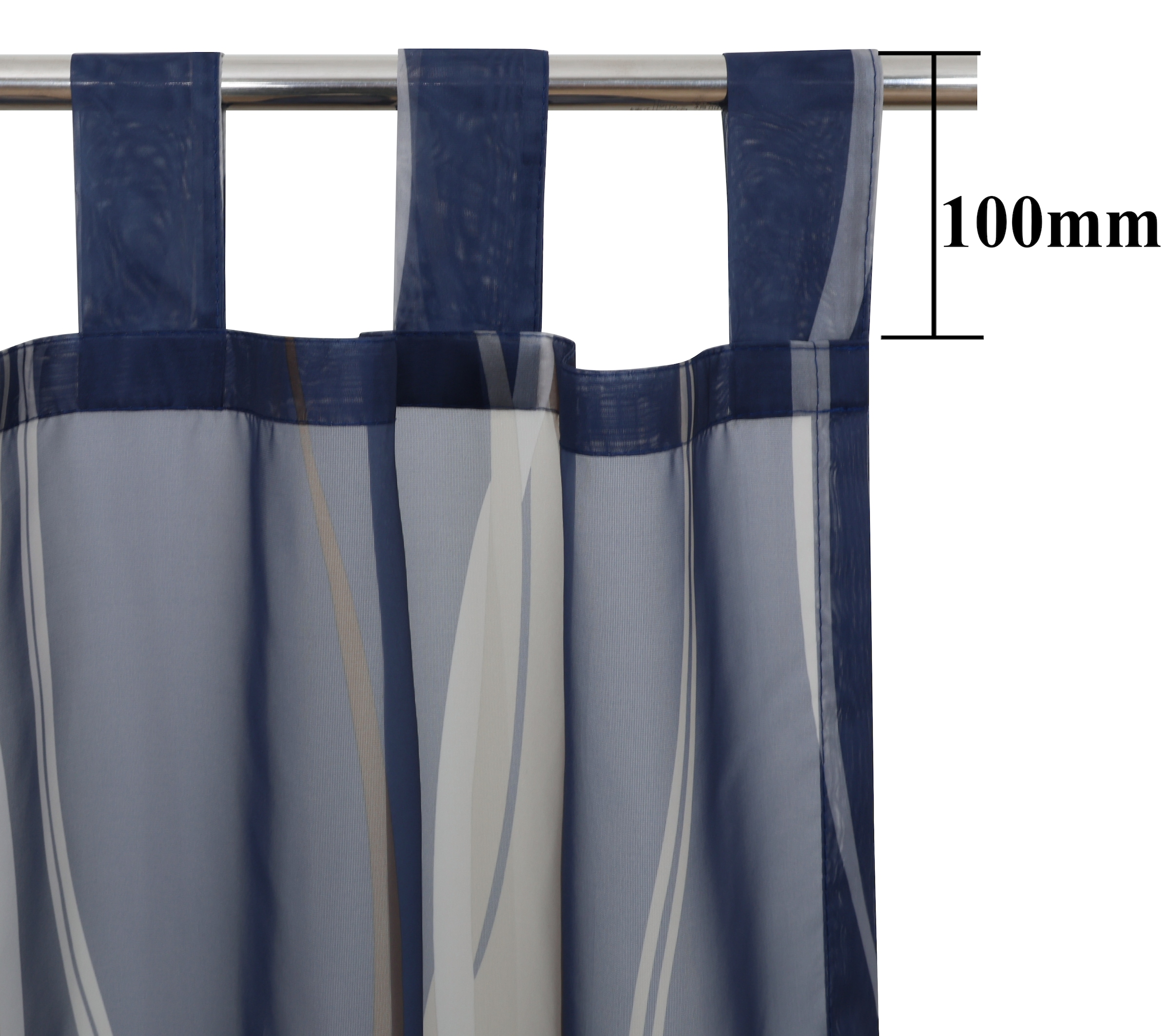 OTTO home Gardine »Dimona« Schlaufen 2 Stk. tlg. 2er-Set, Voile, Polyester, Wellen