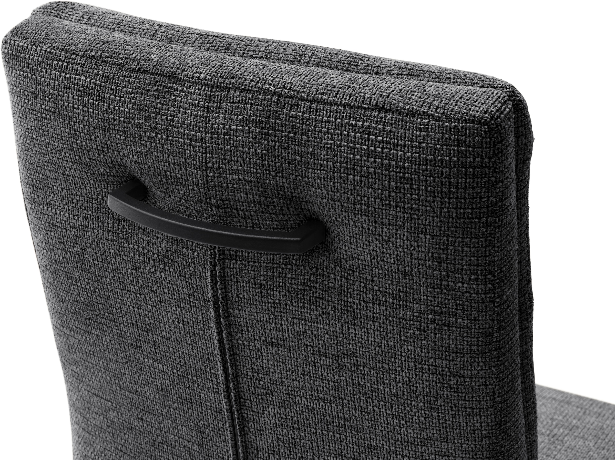 MCA furniture Freischwinger »LIMASSOL«, Chenille, (Set, 2Stck.), Stuhl belastbar bis 140 kg