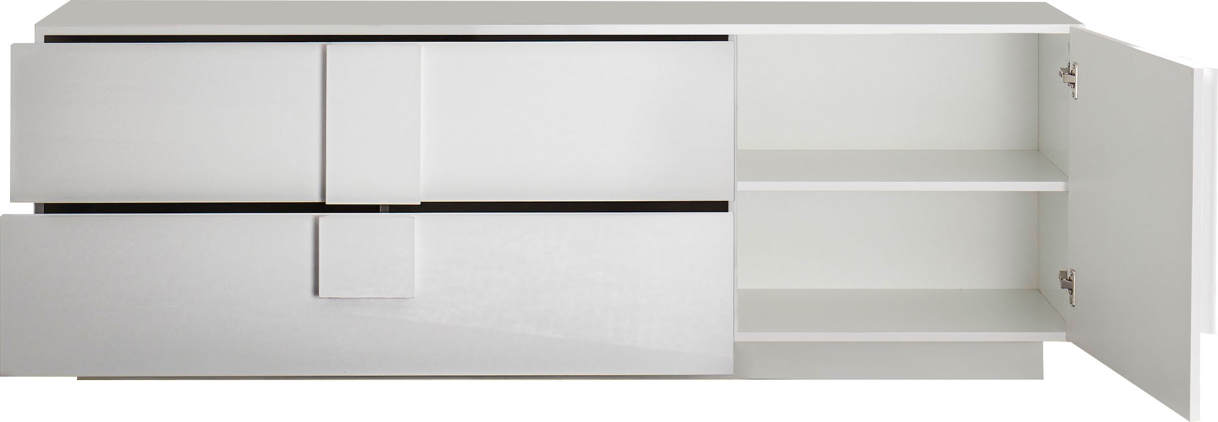 INOSIGN Lowboard »Jupiter, TV-Bank«, Breite 181 cm mit 2 Schubkästen
