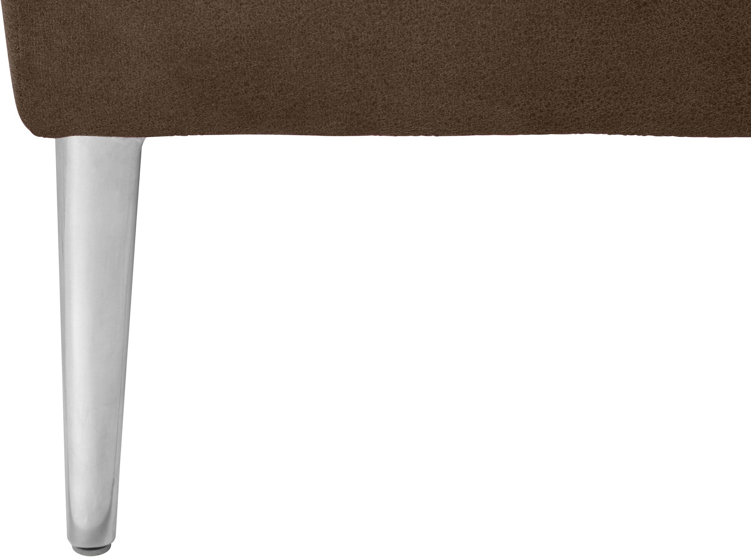 W.SCHILLIG Ecksofa »enjoy&MORE, Designsofa, elegant und bequem, L-Form«, mit Sitztiefenverstellung, Füße Chrom glänzend, Breite 310 cm