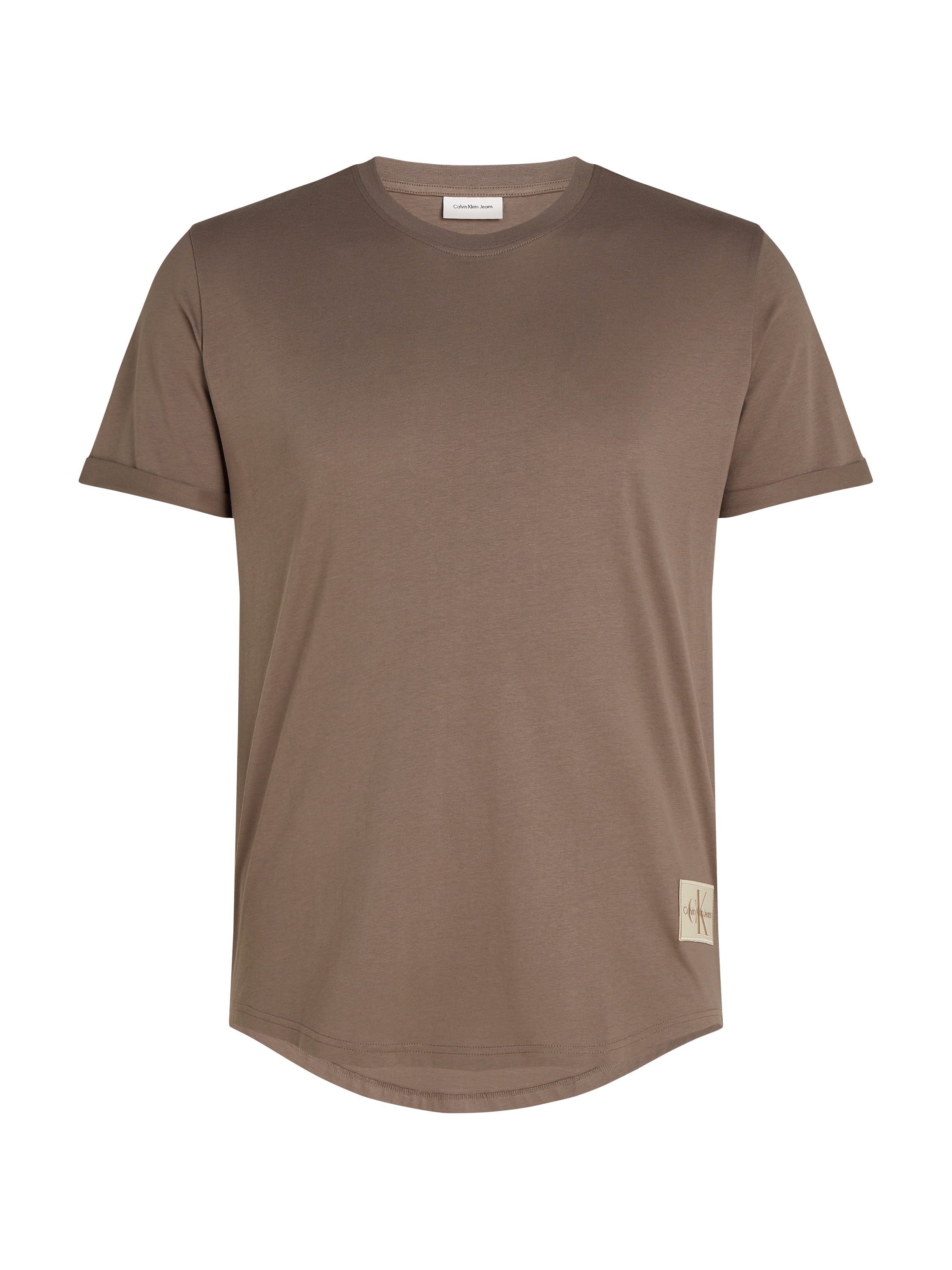 Calvin Klein Jeans Plus T-Shirt »Plus Badge Turn Up Sleeve«, in Großen Größen mit Logopatch
