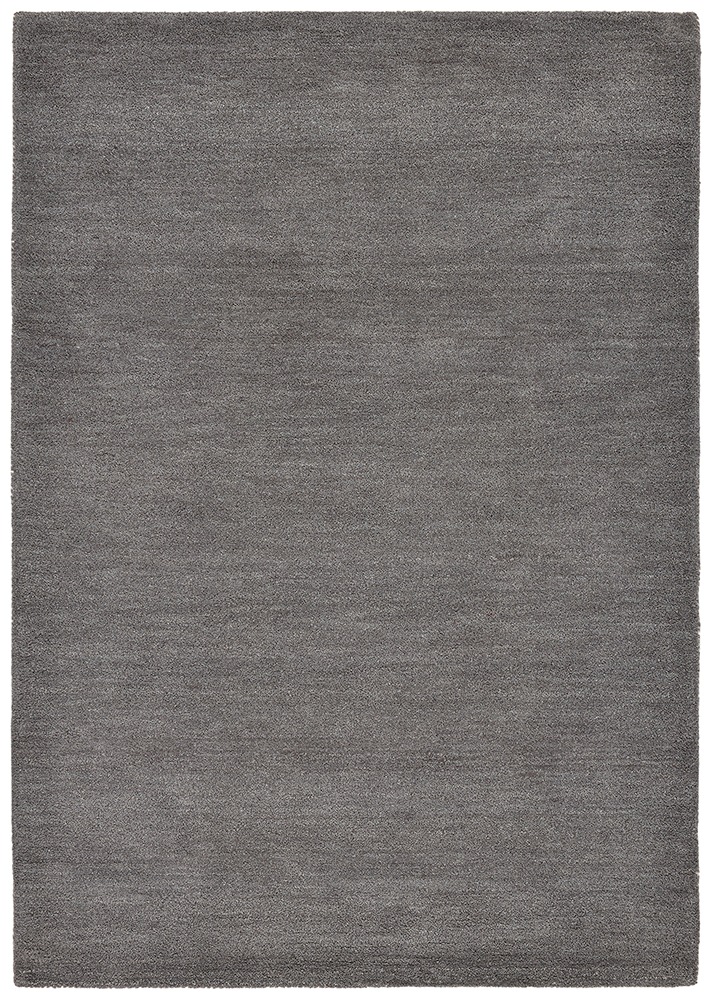 THEKO Wollteppich »Gabbeh Uni, Handgefertigt, meliert, auch als Läufer erhältlich, Wolle« rechteckig 14 mm Höhe Schlafzimmer, Wohnzimmer, Esszimmer, auch als Läufer oder rund