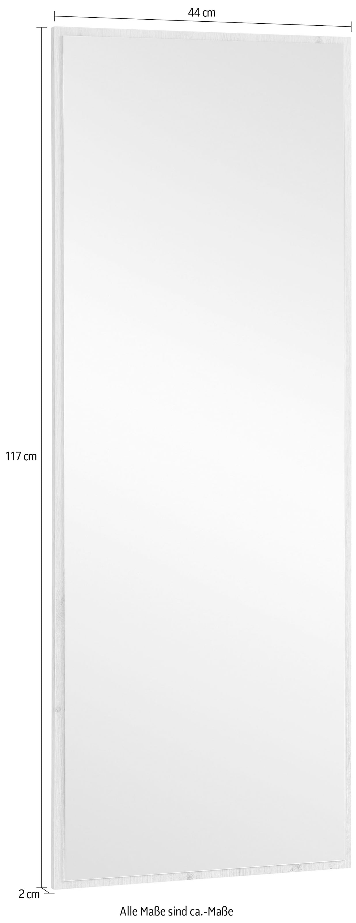 Innostyle Garderobenspiegel »BARI Wandspiegel«, (1 St.), Spiegelfläche 44 x 117 cm