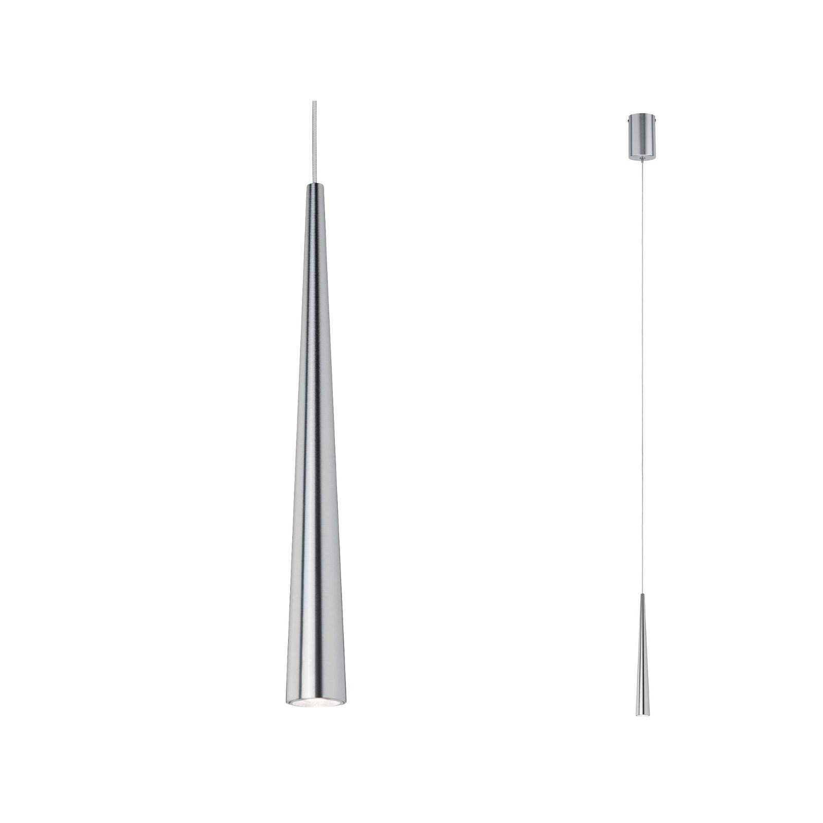 Paulmann LED Pendelleuchte »Gutta 1x7W Alu gebürstet 230V Metall«, 1 flammi günstig online kaufen