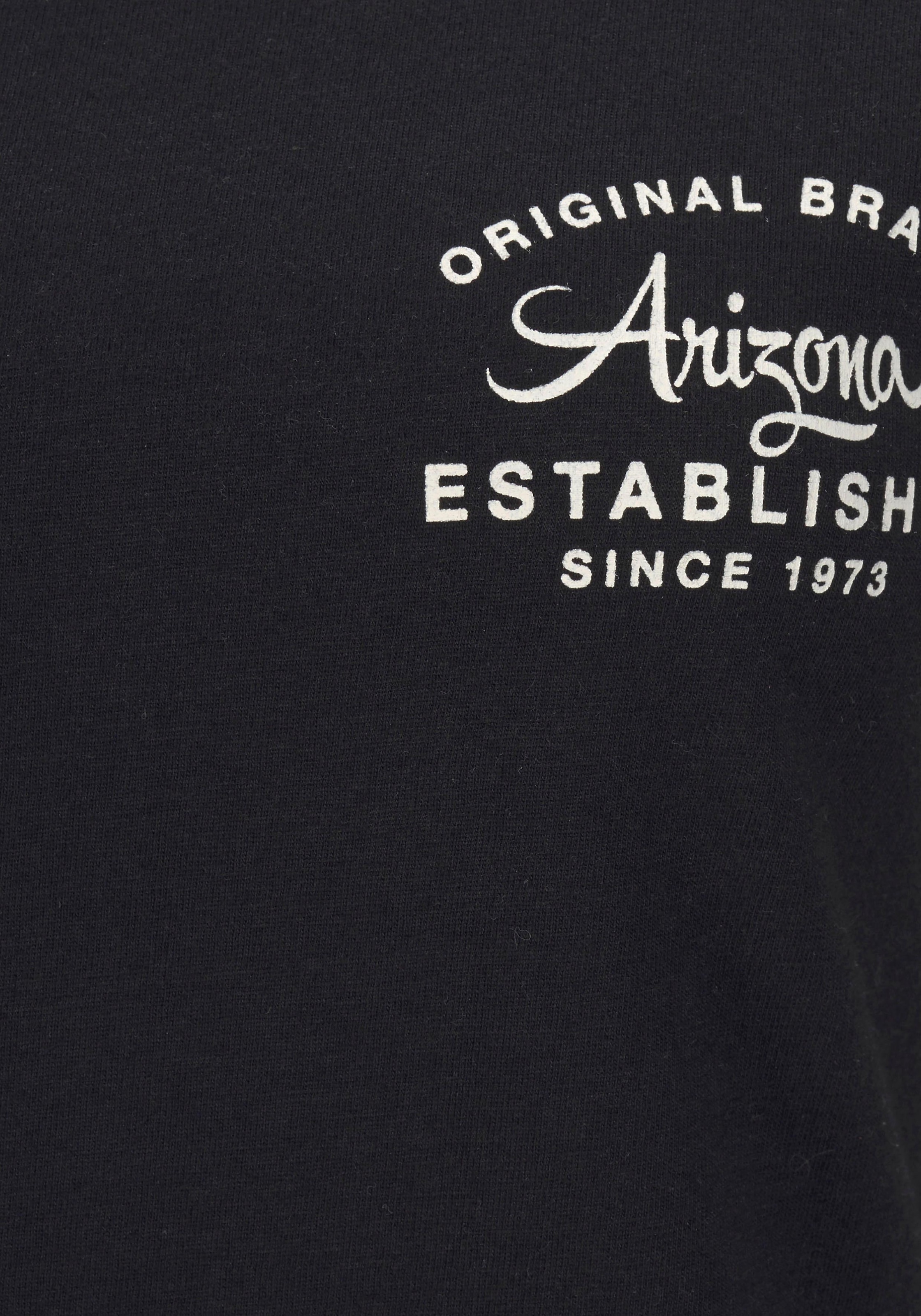 Arizona Nachthemd Ohne Taschen mit Raglanärmeln in Kontrastfarbe