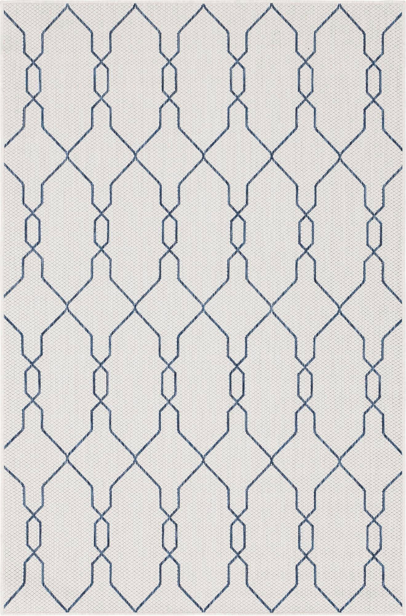 Myflair Möbel & Accessoires Teppich »Outdoor Crosses Lagerräumung«, rechteckig, 4 mm Höhe, Flachgewebe, In- und Outdoor geeignet