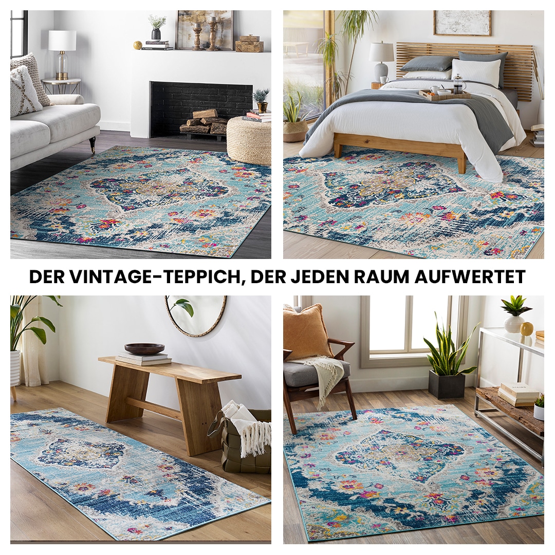 Livabliss Teppich »ADEN«, rechteckig, 10 mm Höhe, Vintage Orientteppich, Ku günstig online kaufen