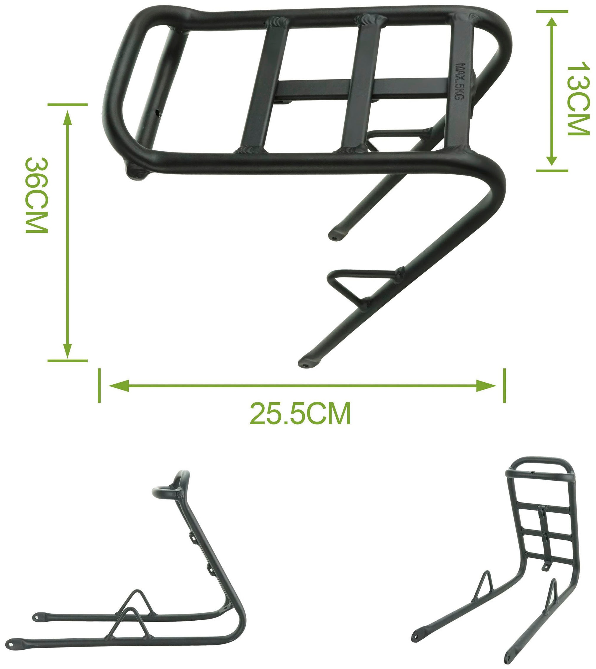 SachsenRad Fahrrad-Gepäckträger »Frontgepäckträger C3T/C3V/C3M«