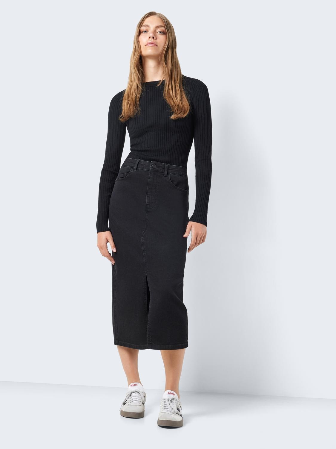 Noisy may Jeansrock »NMKATH NW SLIT MIDI SKIRT VI478BL NOOS«