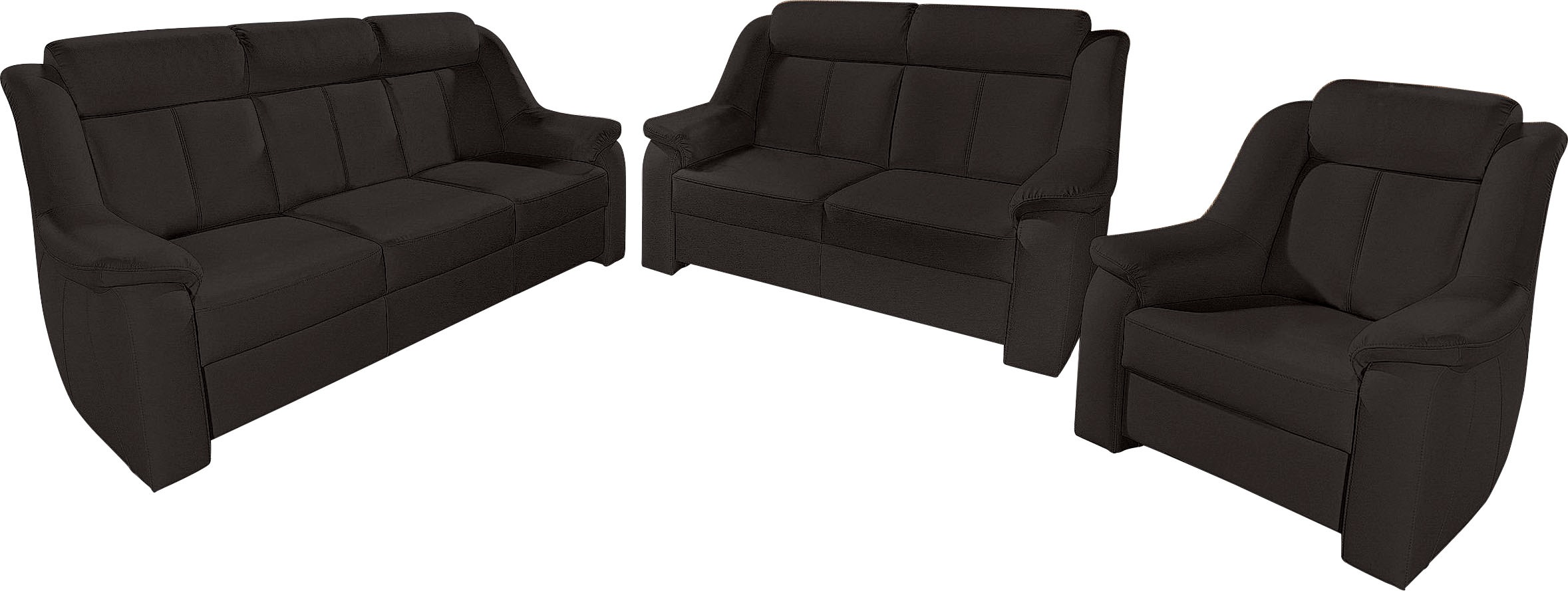 sit&more Polstergarnitur »Basel«, Set, bestehend aus 3-Sitzer + 2-Sitzer + günstig online kaufen