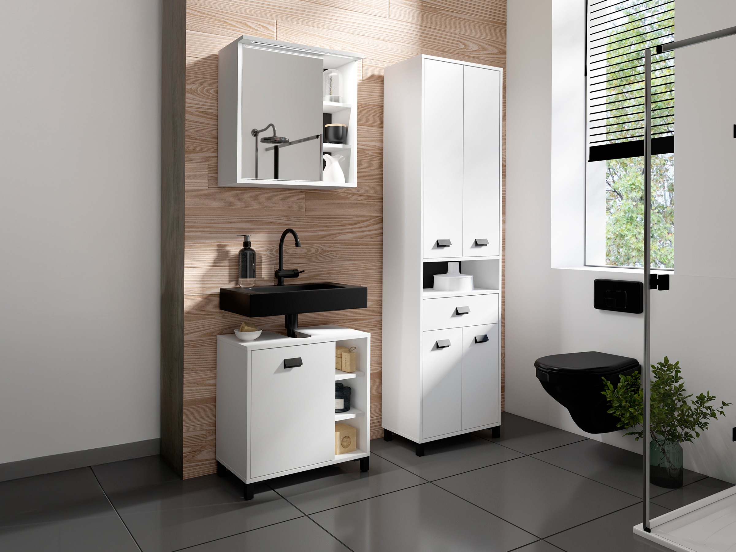 byLIVING Badmöbel-Set »Wellness« Komplett-Set, 3-tlg, 3 Stk. tlg. günstig online kaufen