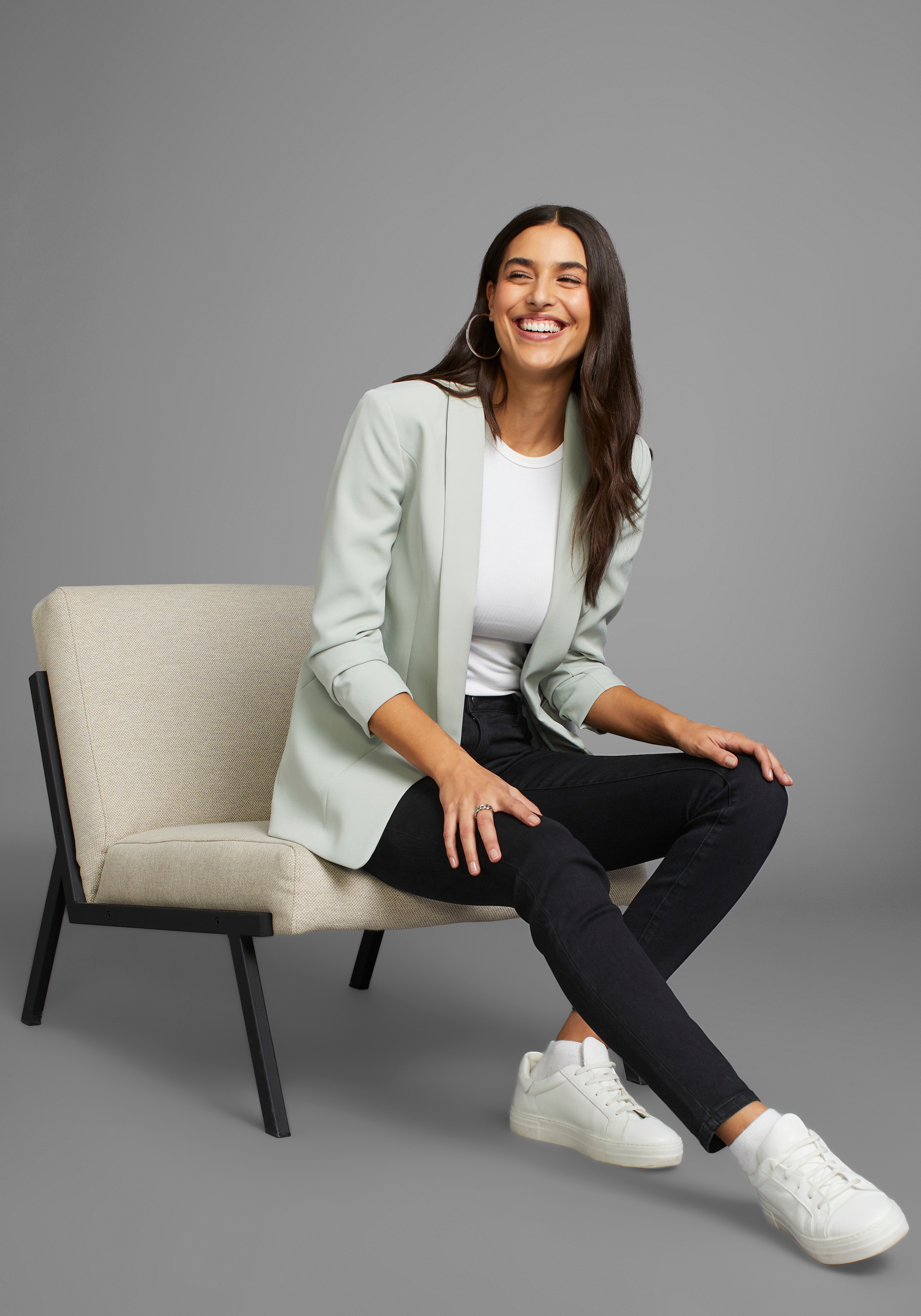 Laura Scott Longblazer, mit gerafften Ärmeln