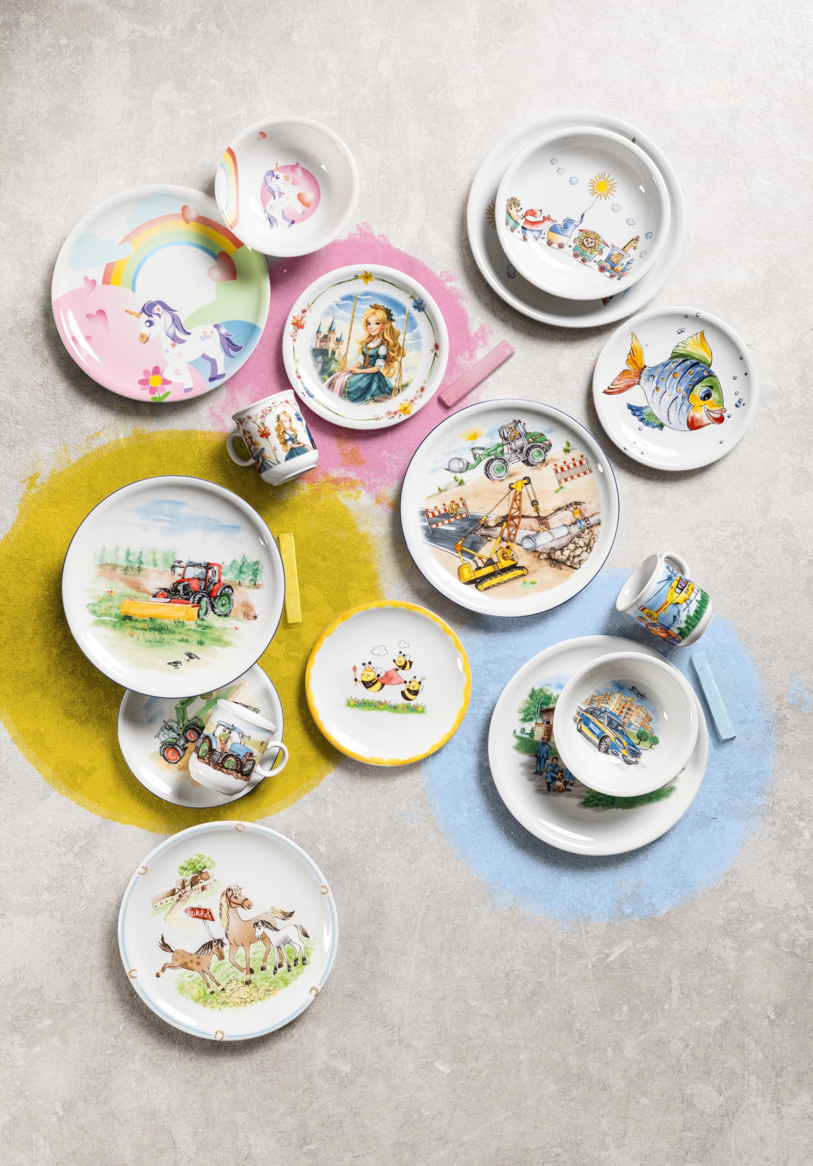 Seltmann Weiden Kindergeschirr-Set »Compact Blaulicht, Kinder-Set 3-teilig« günstig online kaufen