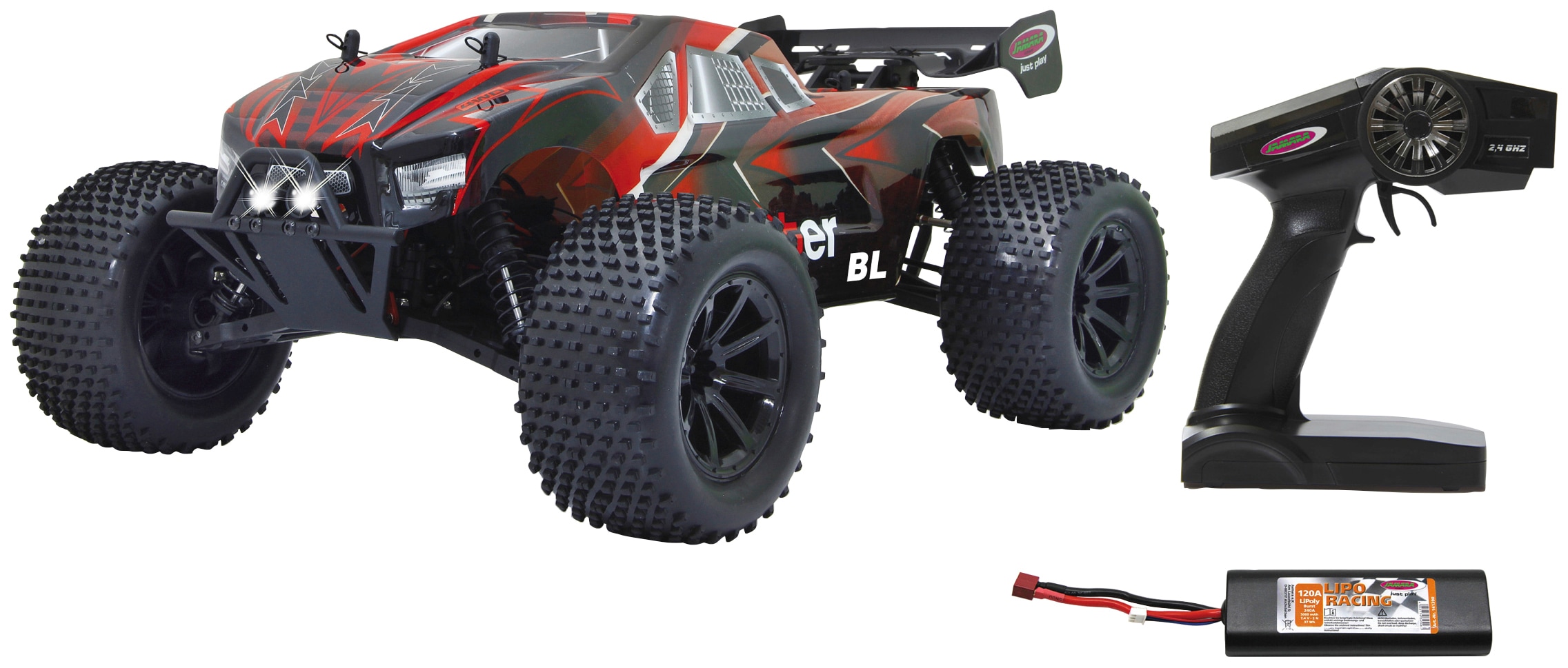 Jamara RC-Monstertruck »Brecter Truggy BL 4WD«, 1:10, 2,4 GHz, mit LED