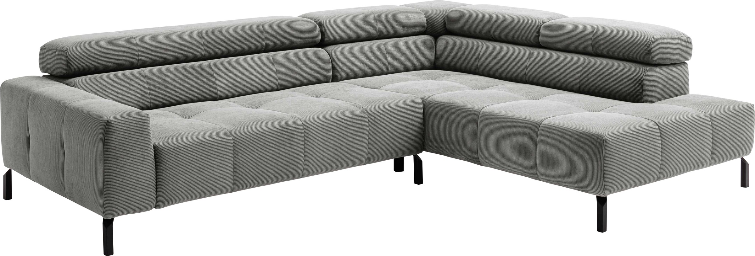 Places of Style Ecksofa »Cleveland, L-Form, incl. Kopfteilverstellung, Brei günstig online kaufen