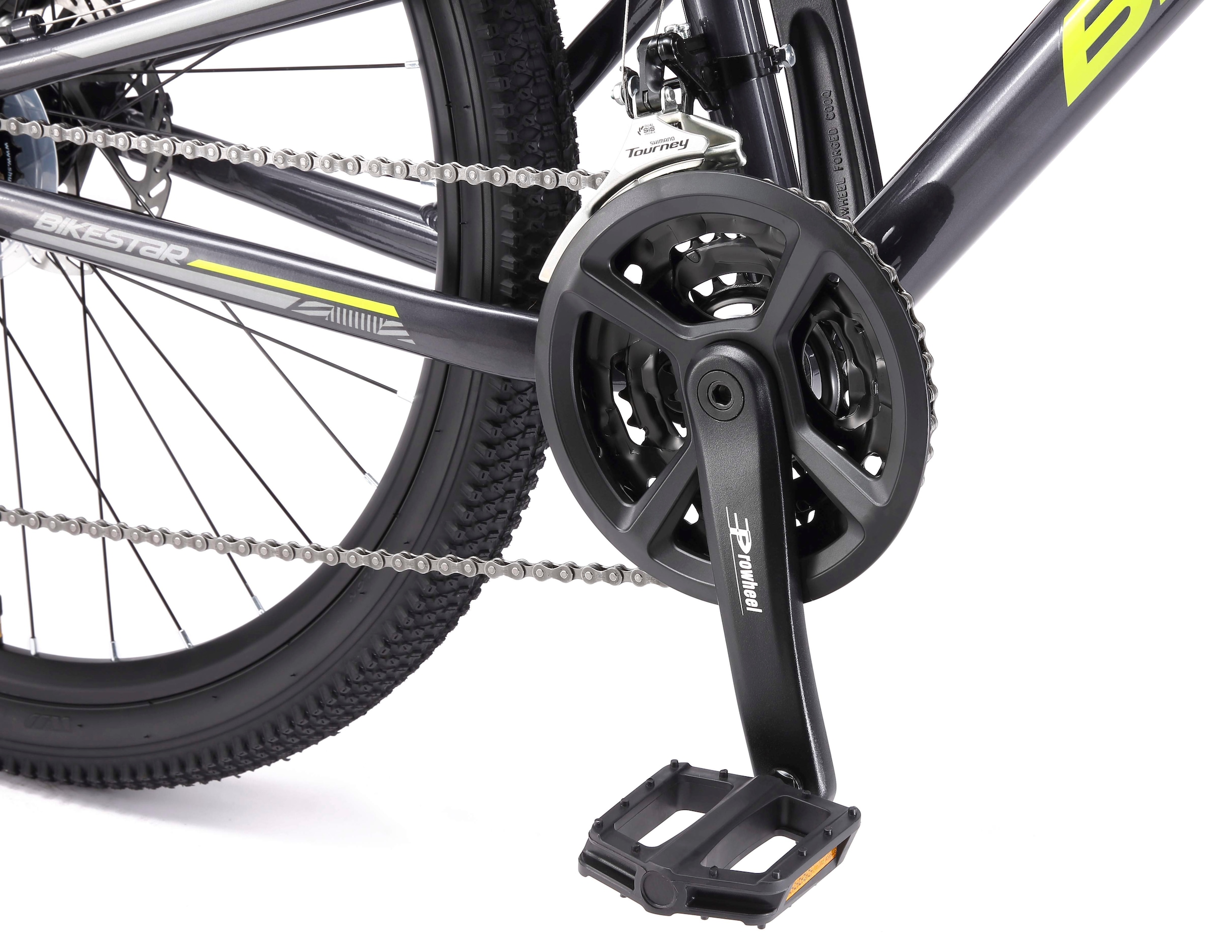 Bikestar Mountainbike 21 Gang Shimano RD-TY300 Schaltwerk Kettenschaltung für Damen und Herren, Kettenschaltung