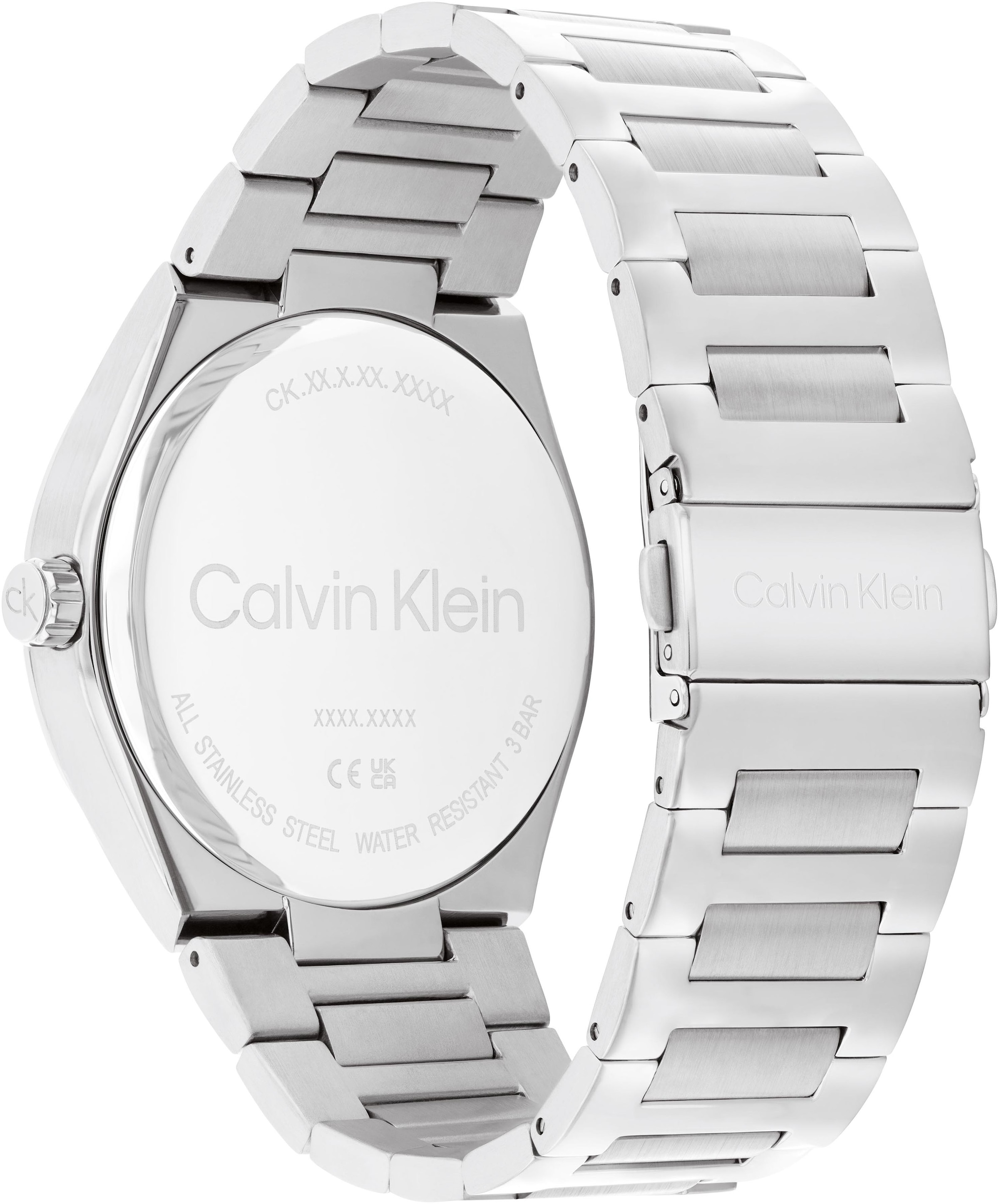 Calvin Klein Quarzuhr »DISTINGUISH GMT«, Armbanduhr, Herrenuhr, Edelstahlarmband, analog, Tag, 2. Zeitzone