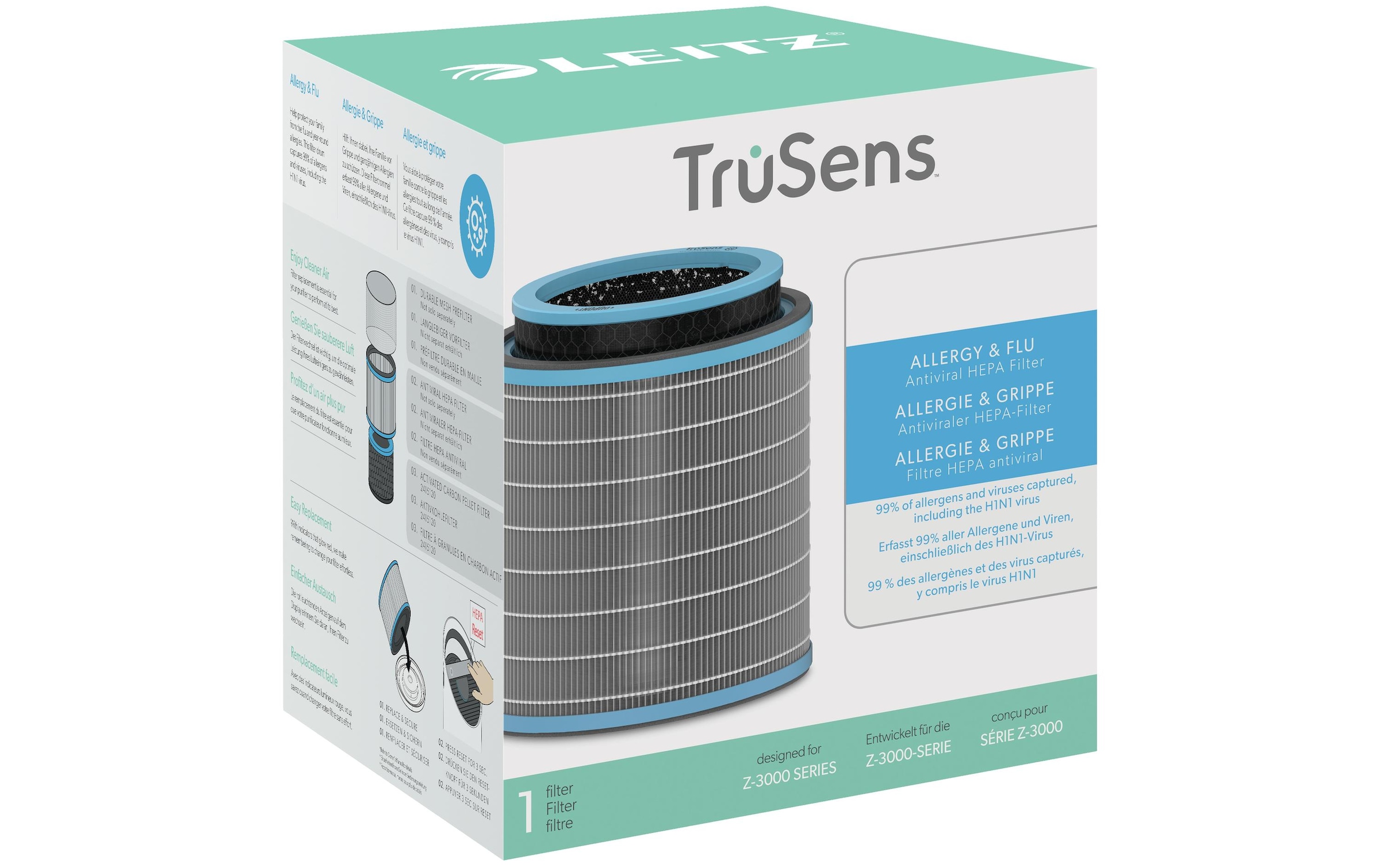  HEPA-Filter »Leitz Trusens TruSens Allergie & Grippe 1 Stück«