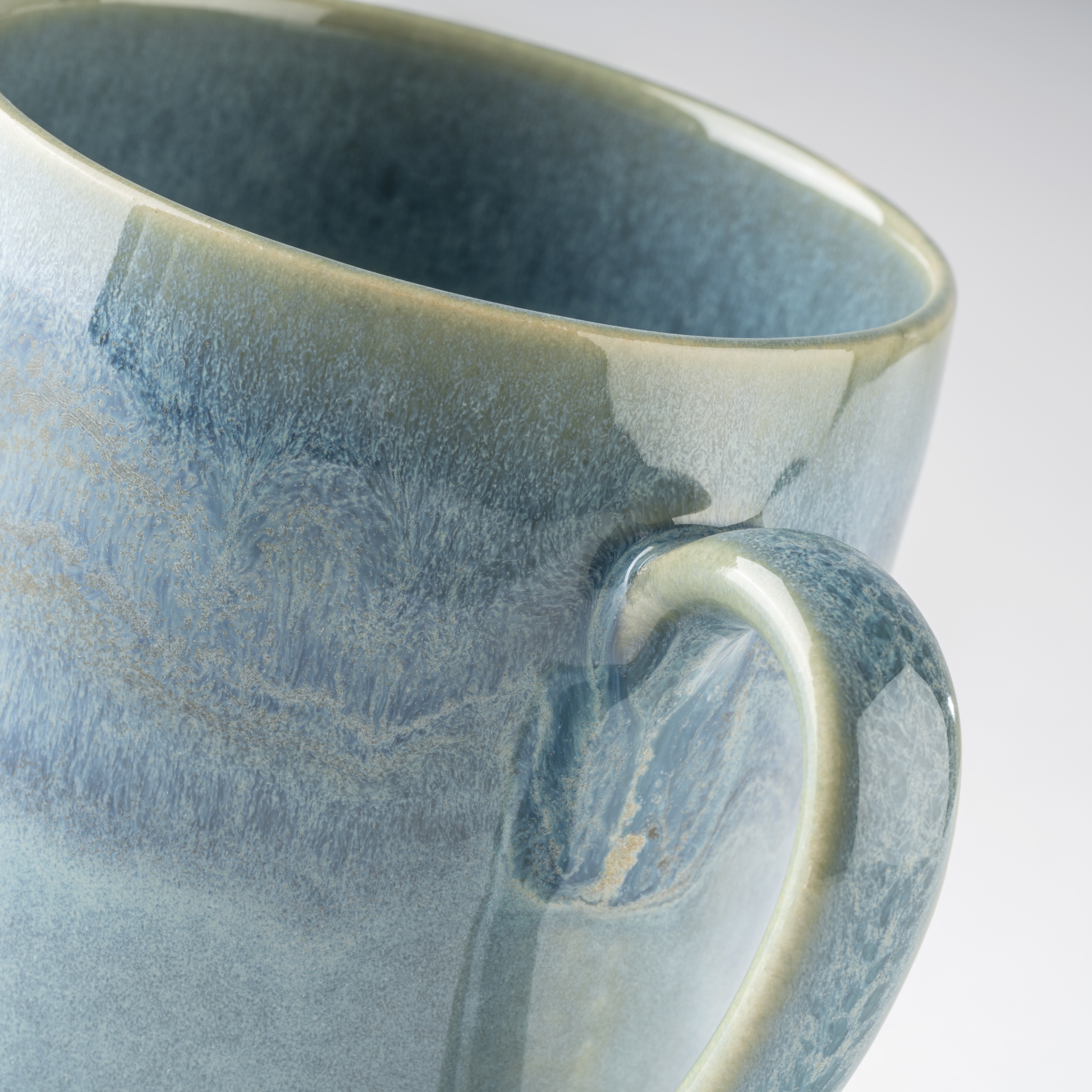 gipfelstück Becher »Tiefer See« Scandi-Style, Reaktivglasur, jedes Stück ein Unikat, 4-teilig