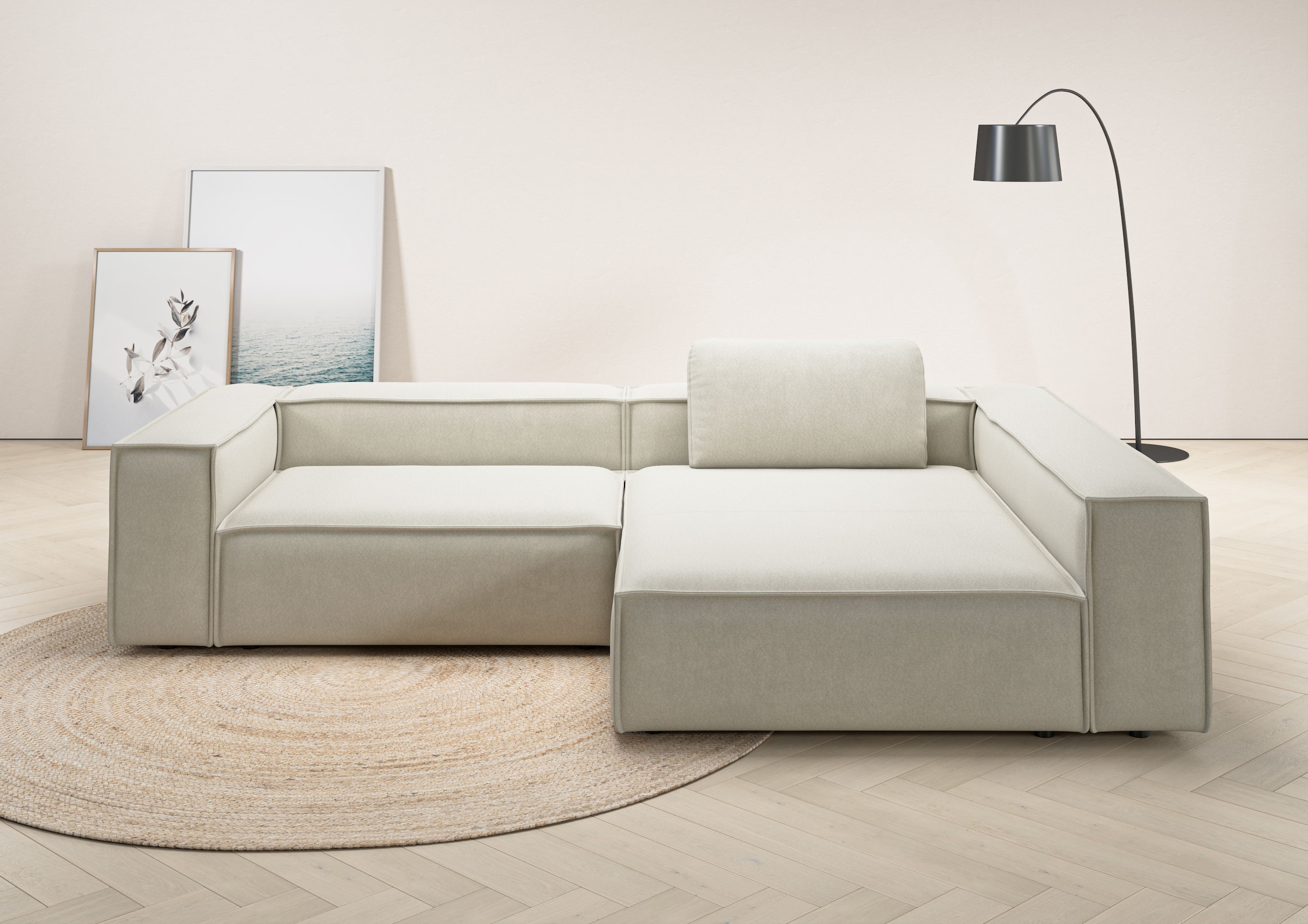 Places of Style Ecksofa »Watertown, moderne XXL L-Form, 306 cm breit«, Komf günstig online kaufen