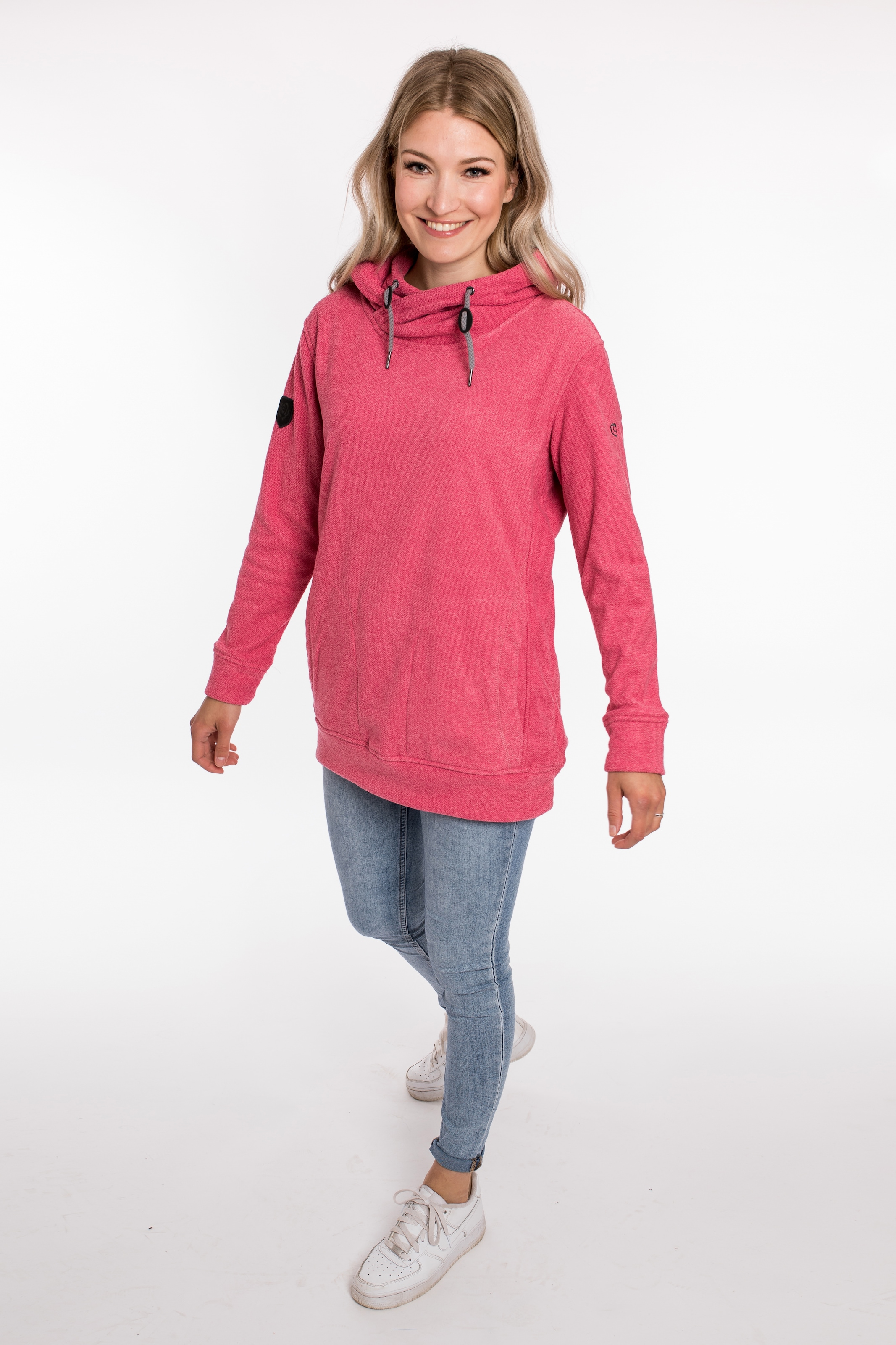 DEPROC Active Kapuzensweatshirt »SWEAT ALBERTA WOMEN«, aus funktionalem Piqué-Fleece
