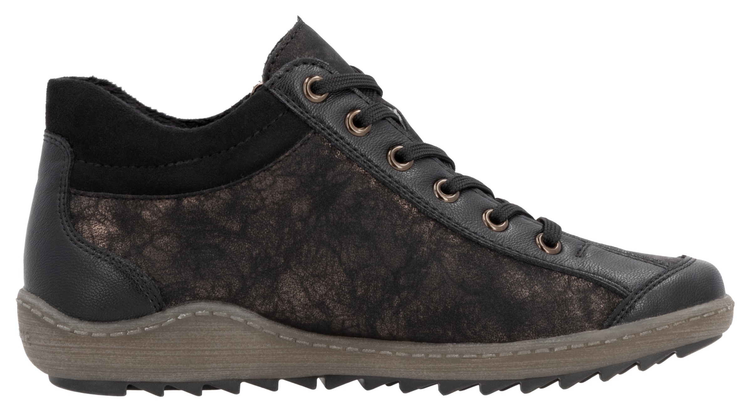 Remonte Schnürboots, Flats, Komfortschuh, Boots mit seitlichem Reißverschluss