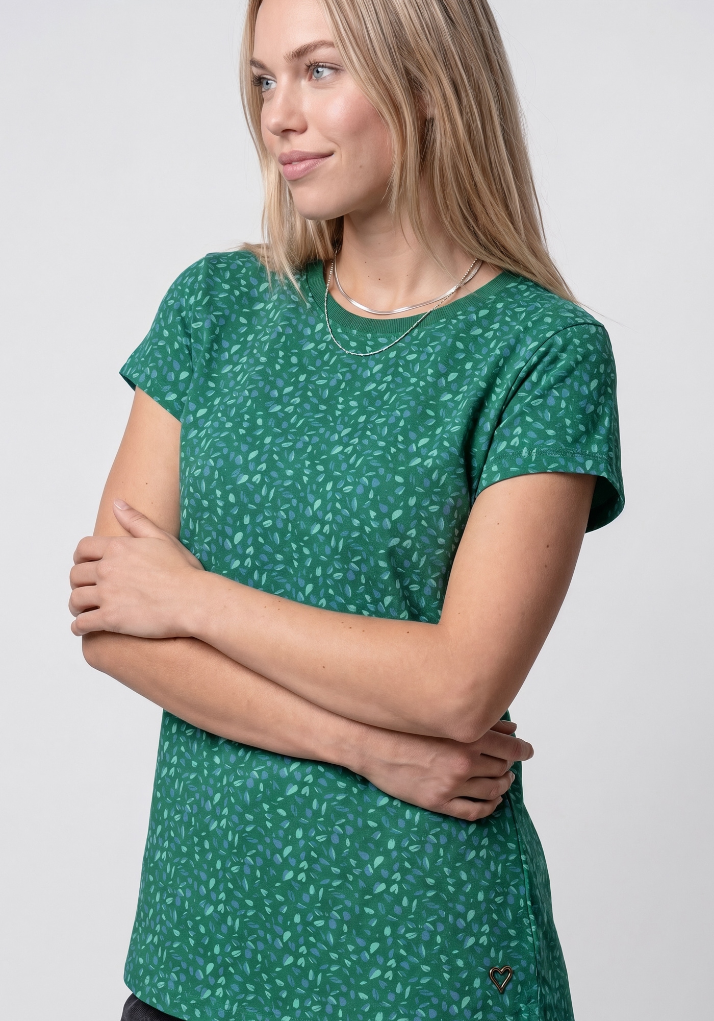 Alife & Kickin Rundhalsshirt »FelinaAK B« modisches Basic-Shirt mit Rundhals-Ausschnitt, rundem Saum und allover
