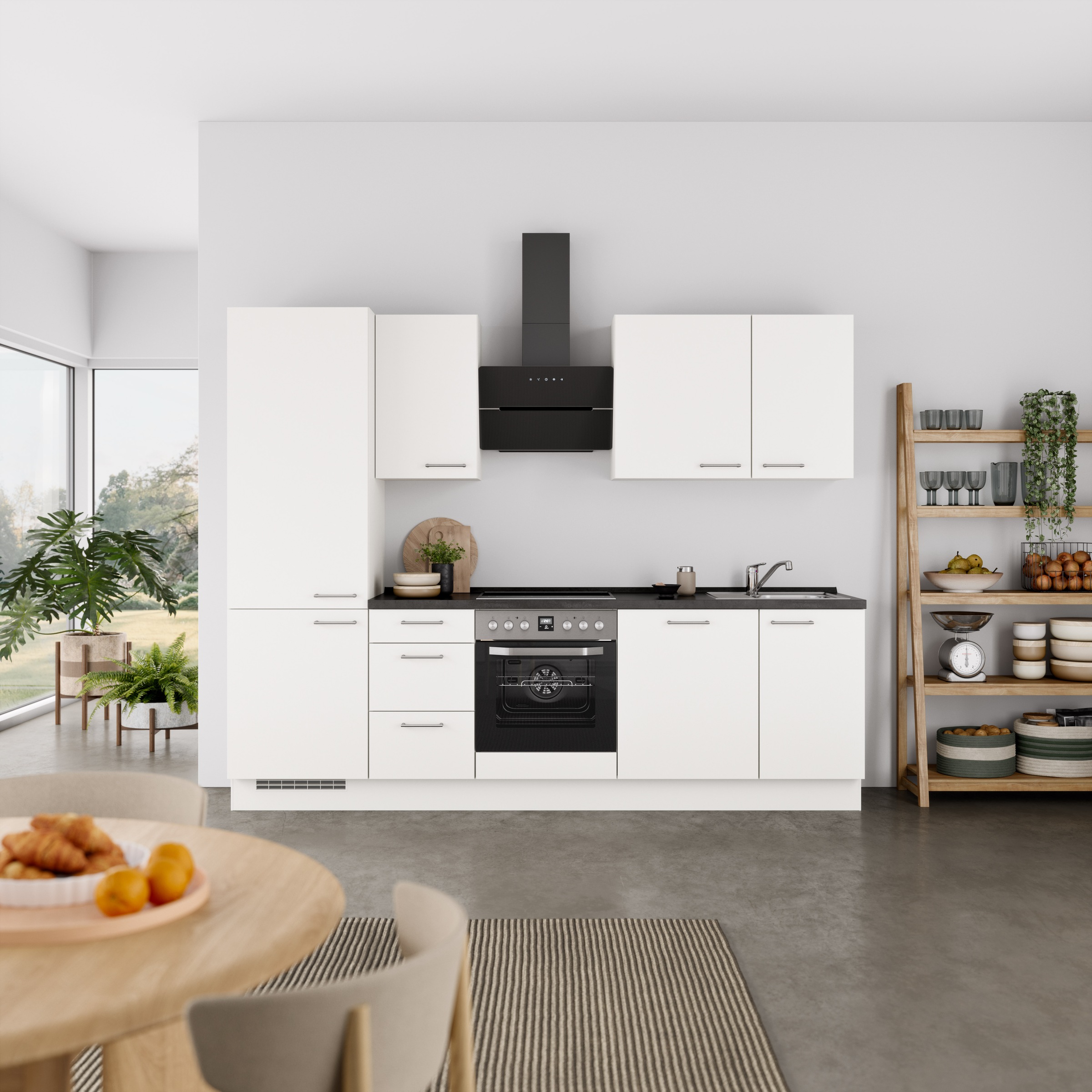 nobilia® Küchenzeile »"Laser II", Ausrichtung wählbar, Breite 270 cm« vormo günstig online kaufen