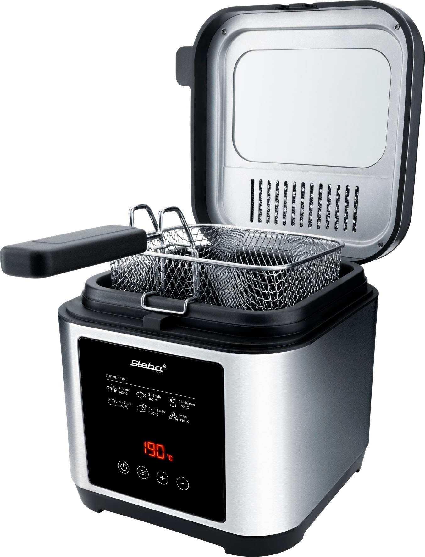 Steba Fritteuse »DF 150, 2,5 Liter Volumen«, 1200 W, Fassungsvermögen 2,5 l günstig online kaufen