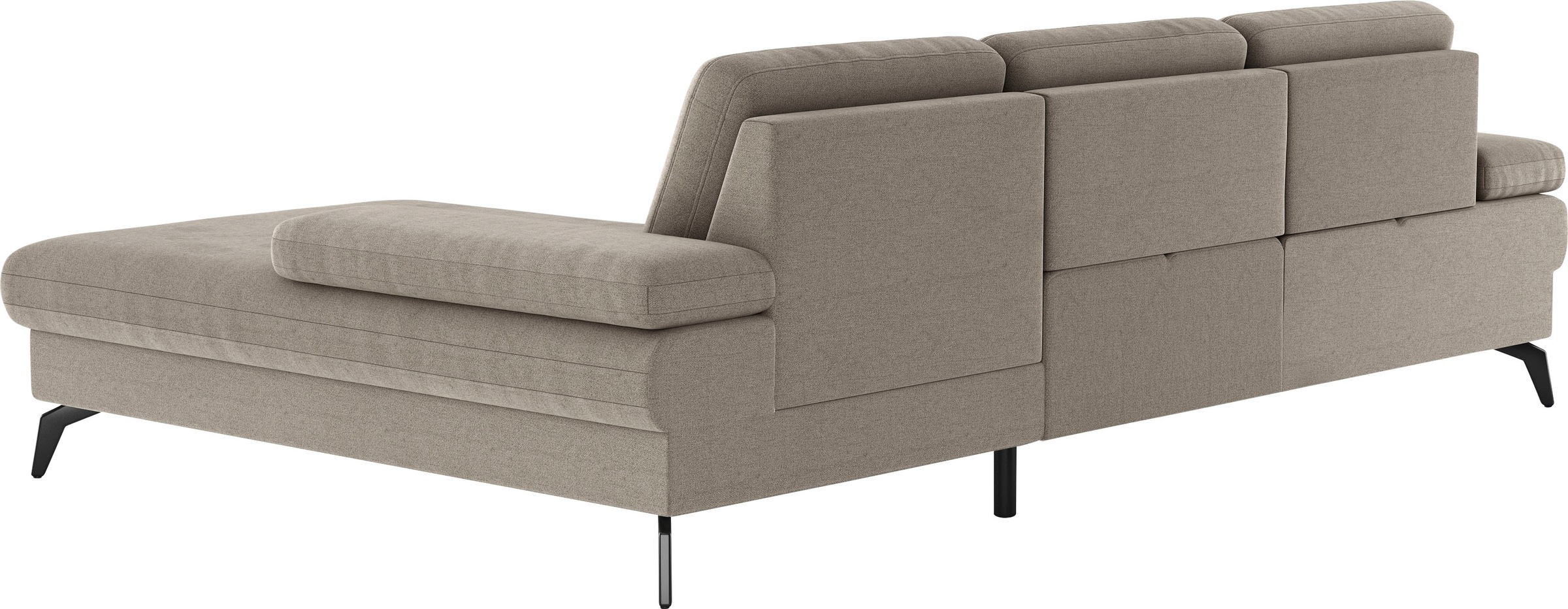 sit&more Ecksofa »Morris L-Form, inkl. Sitztiefenverstellung«, wahlweise mit Armteilverstellung, Bettfunktion & Bettkasten