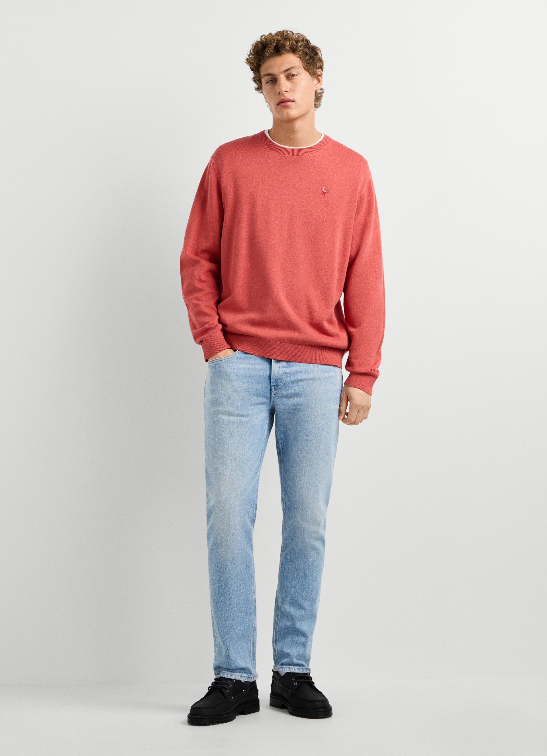 Pepe Jeans Rundhalspullover »DANIELS« mit gestickten Details, Baumwolle